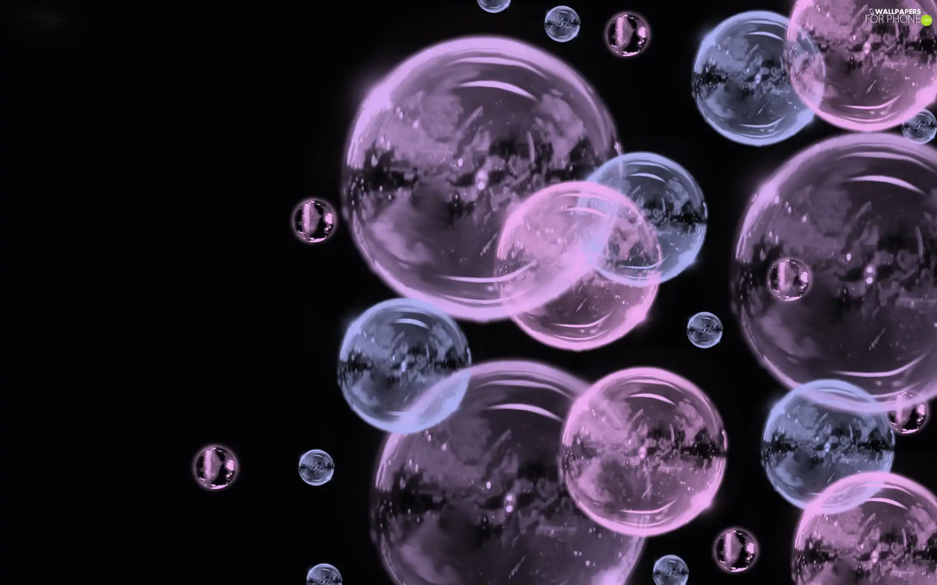 purple, bubbles