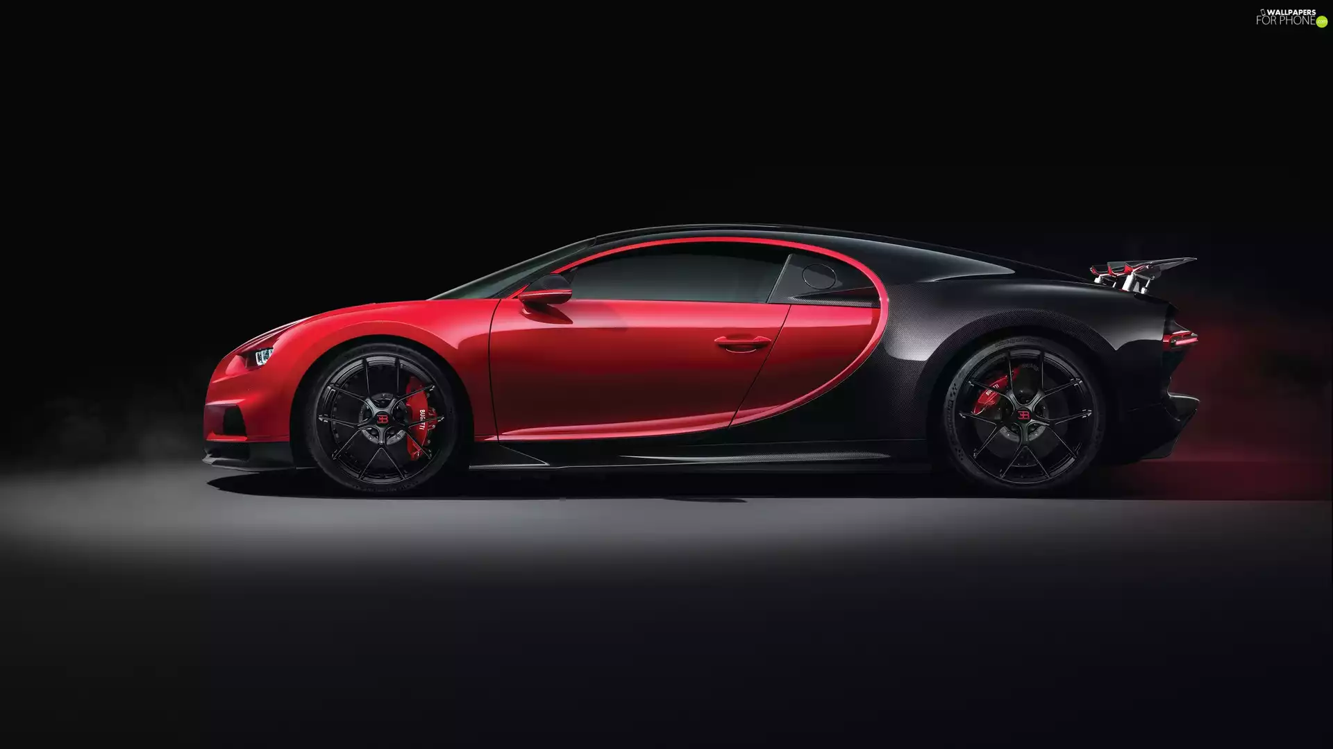 2018, Red-black, Bugatti Chiron Sport