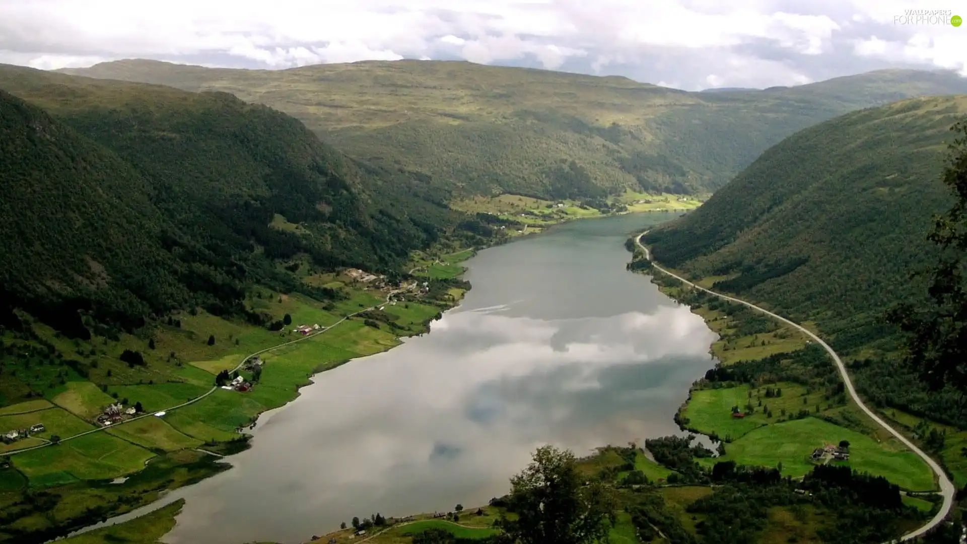 River, roads, buildings, The Hills