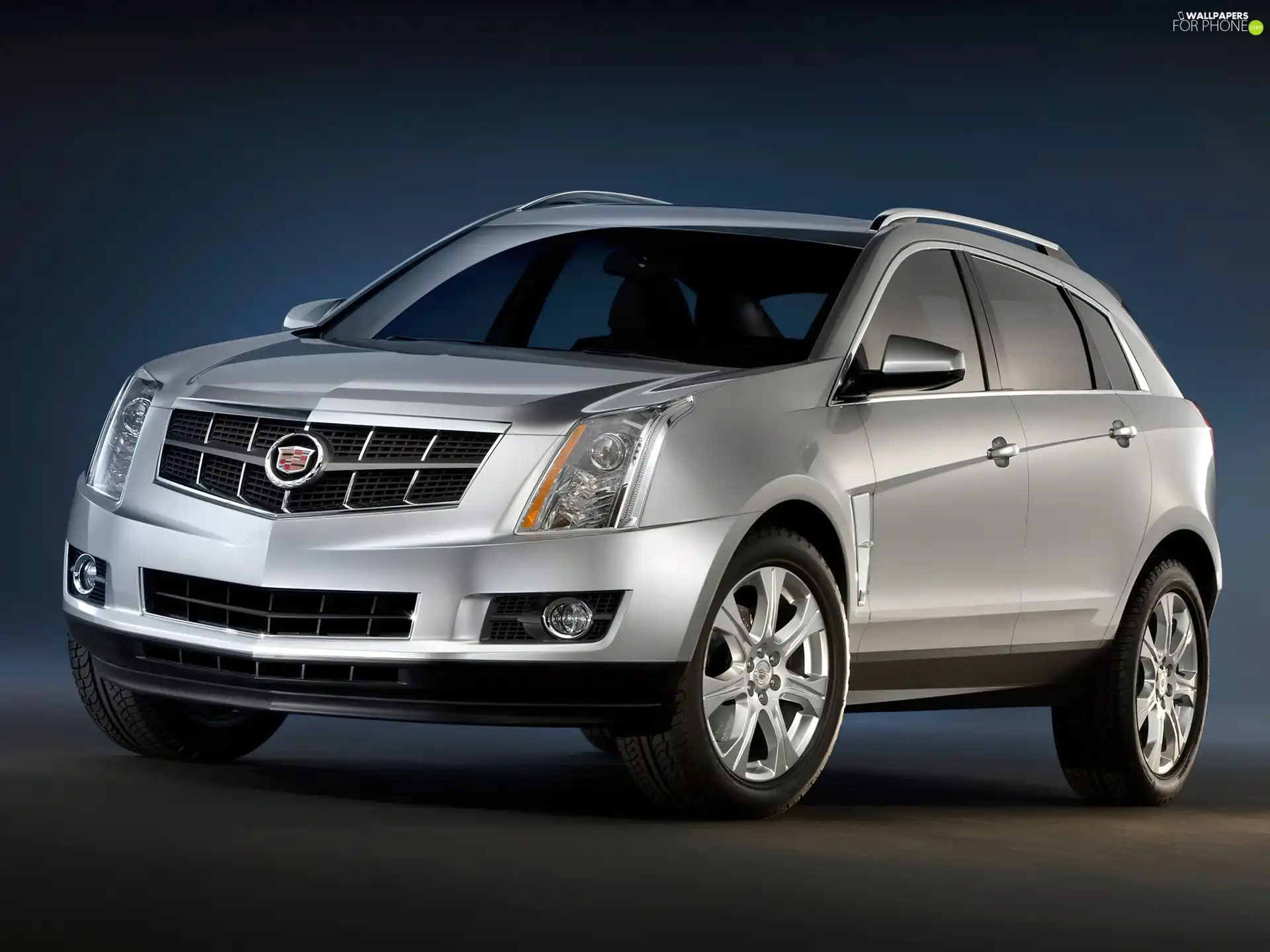 SUV, silver, Cadillac SRX