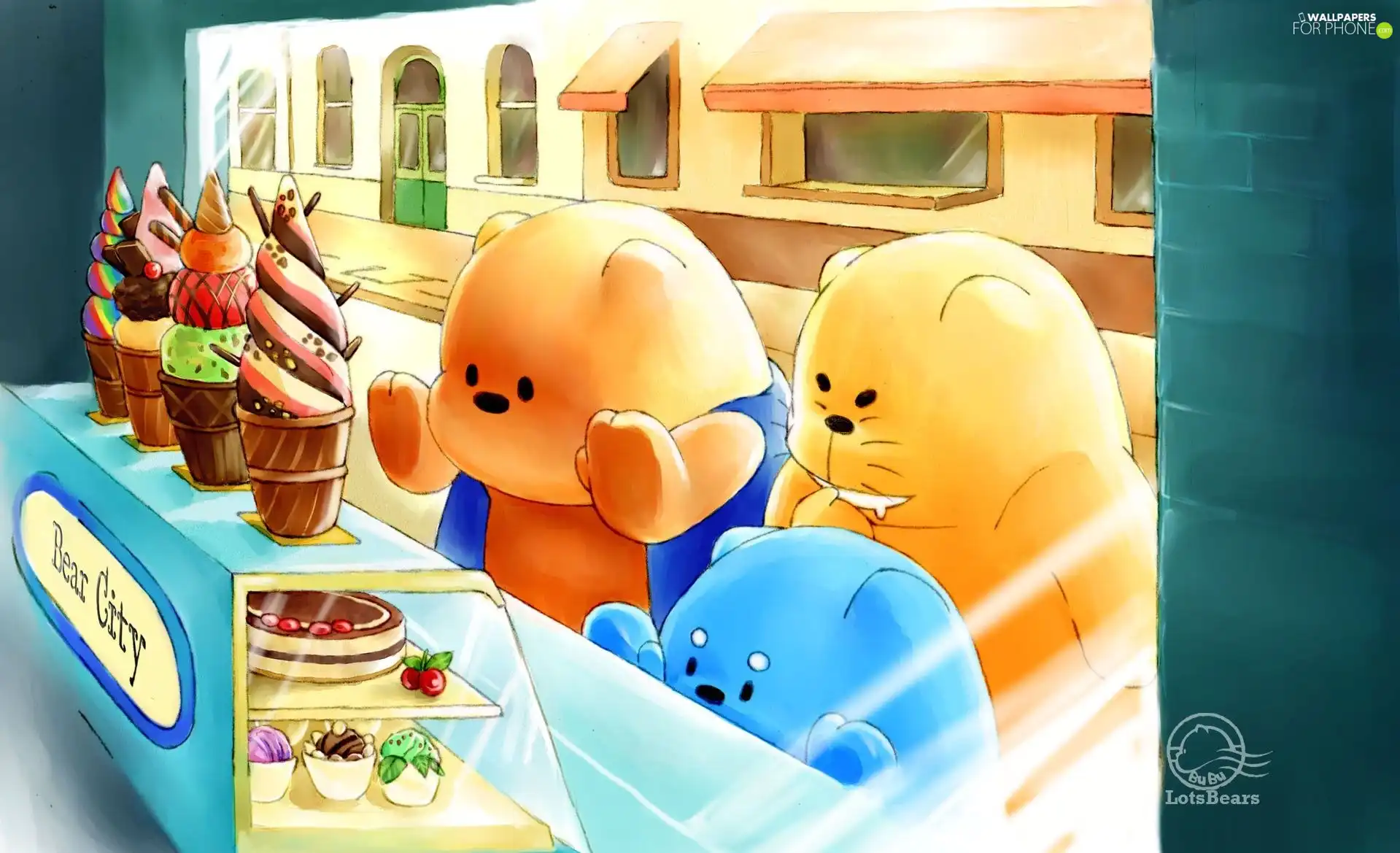 Candies, bear, exhibition