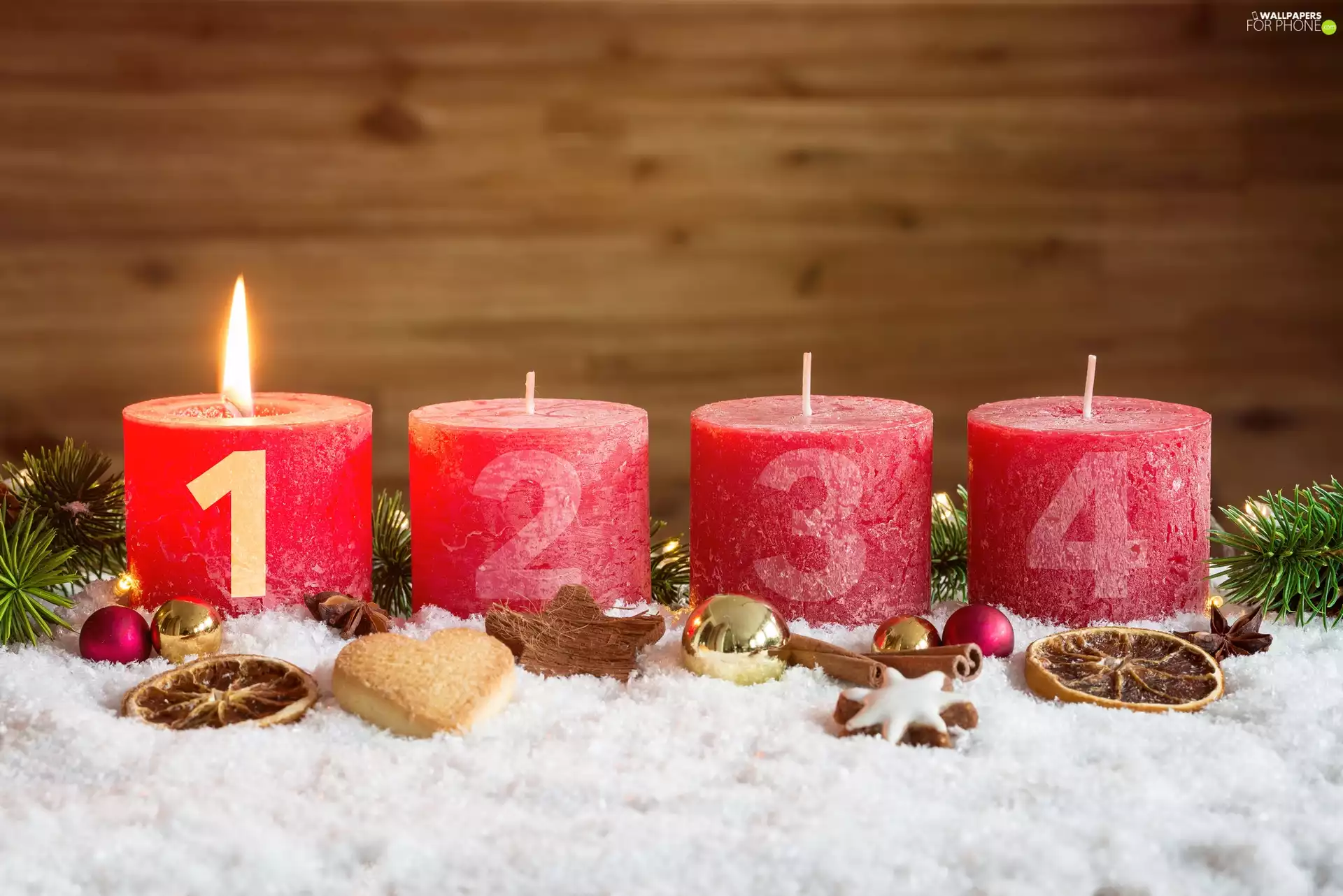 Red, Candles, Christmas, Advent, Christmas