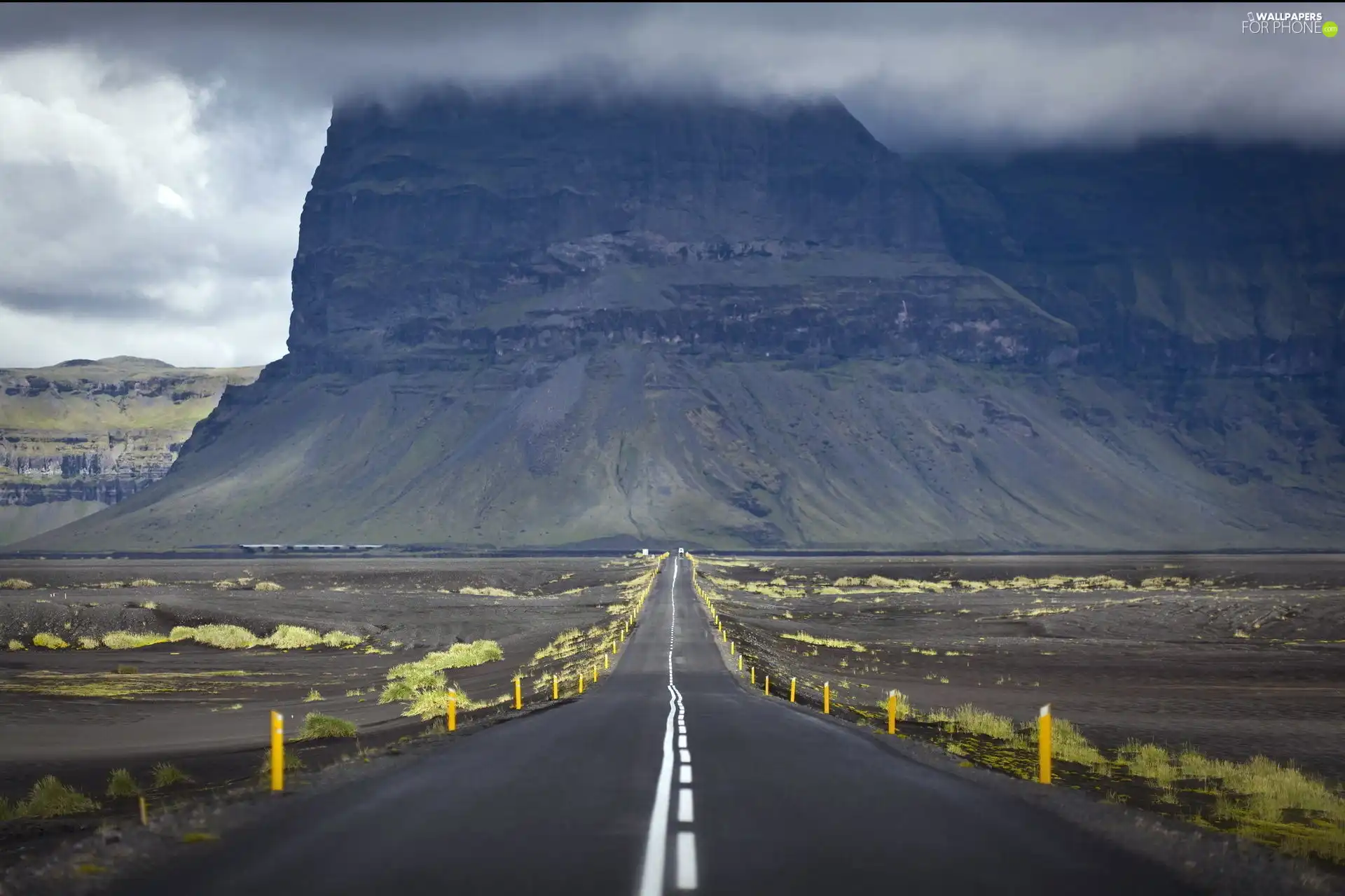 canyon, clouds, Desert, rocks, Way