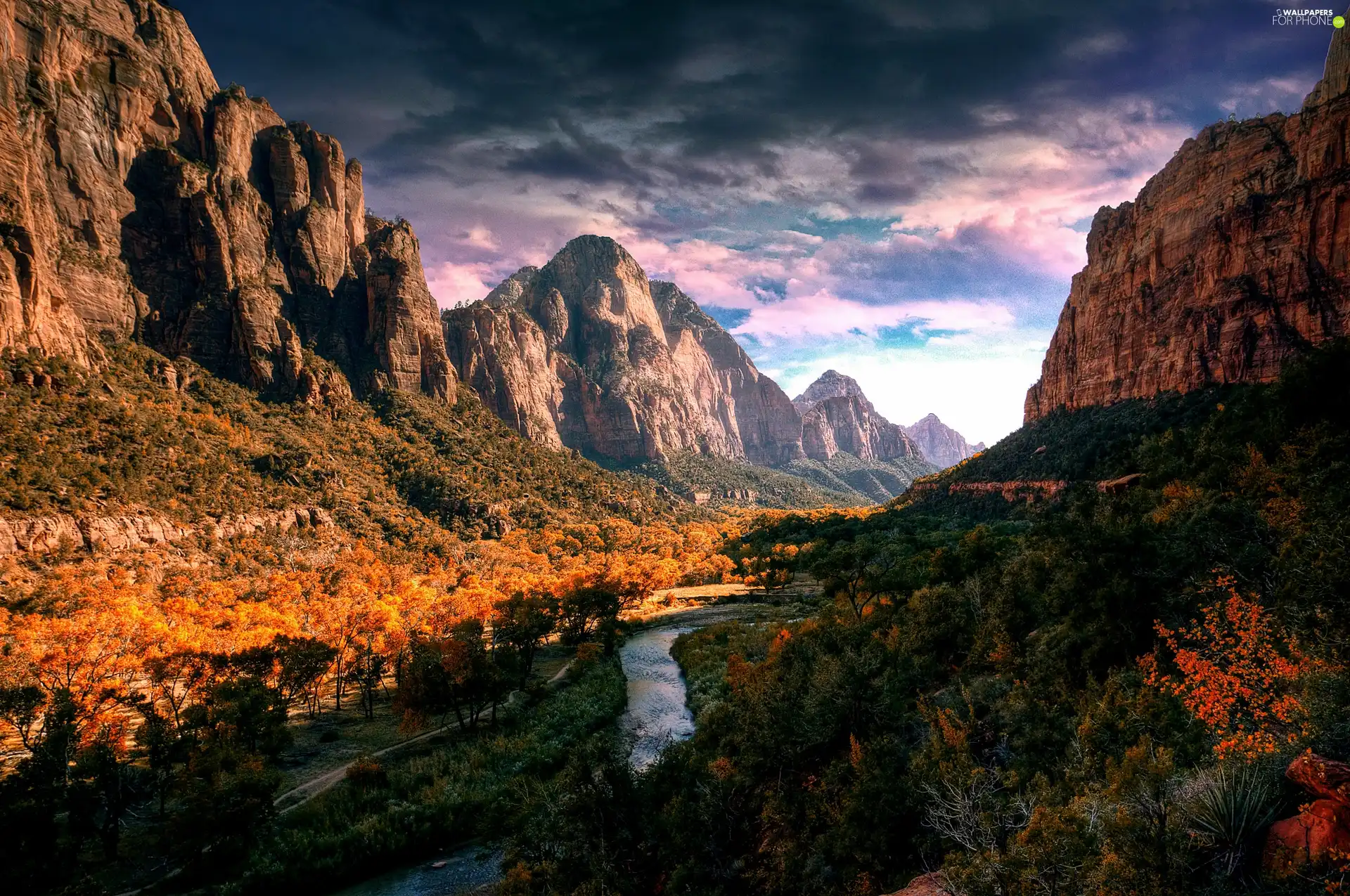 Sky, cloudy, canyon, River, luminosity, shadow, sun, flash, ligh
