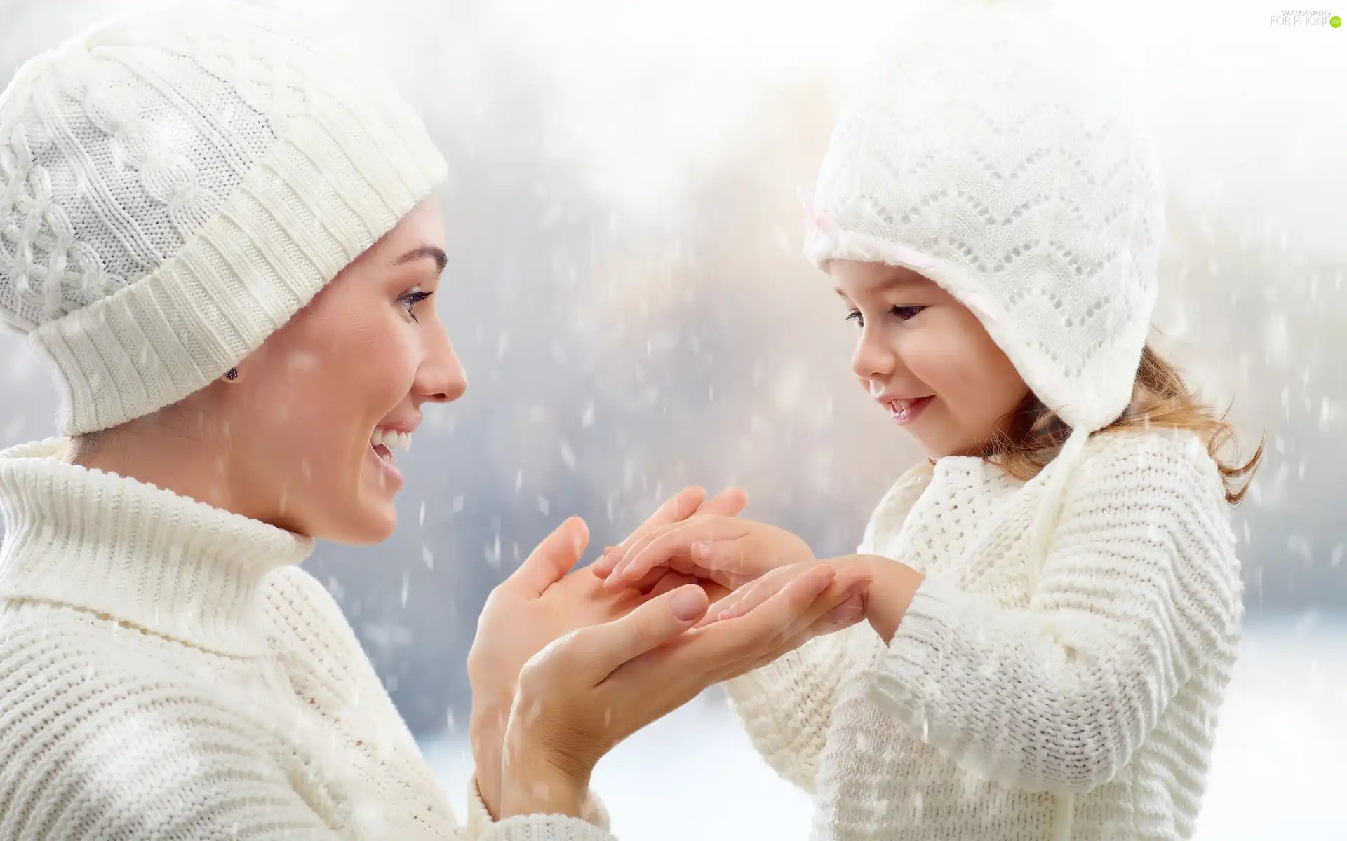 caps, Smile, Kid, White, Women