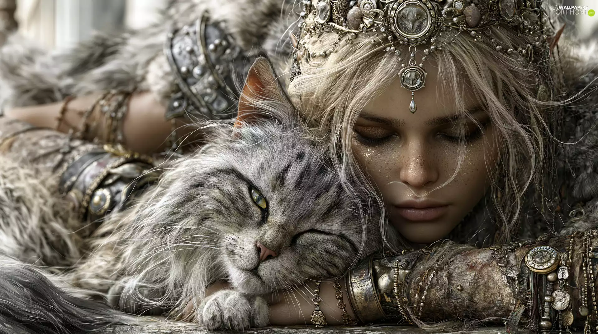 fluffy, cat, Bracelet, jewellery, Women