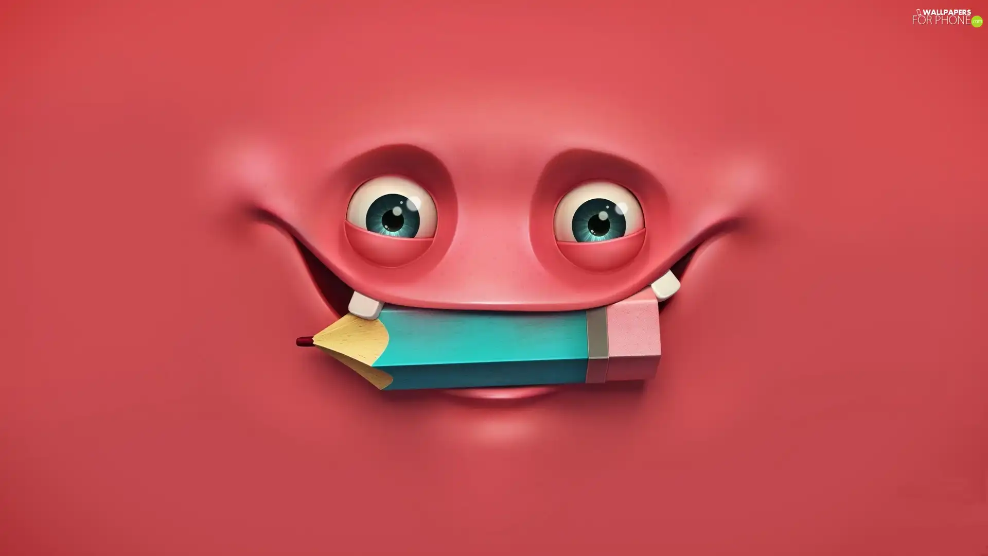 chalk, face, Smile