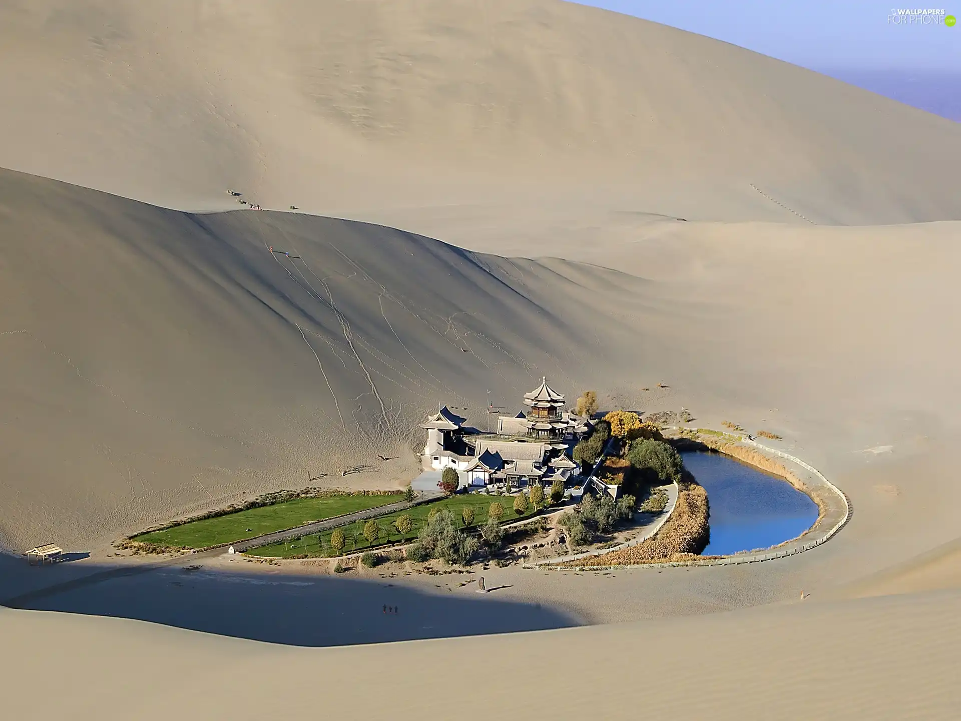 Dunhuang, oasis, China, Town