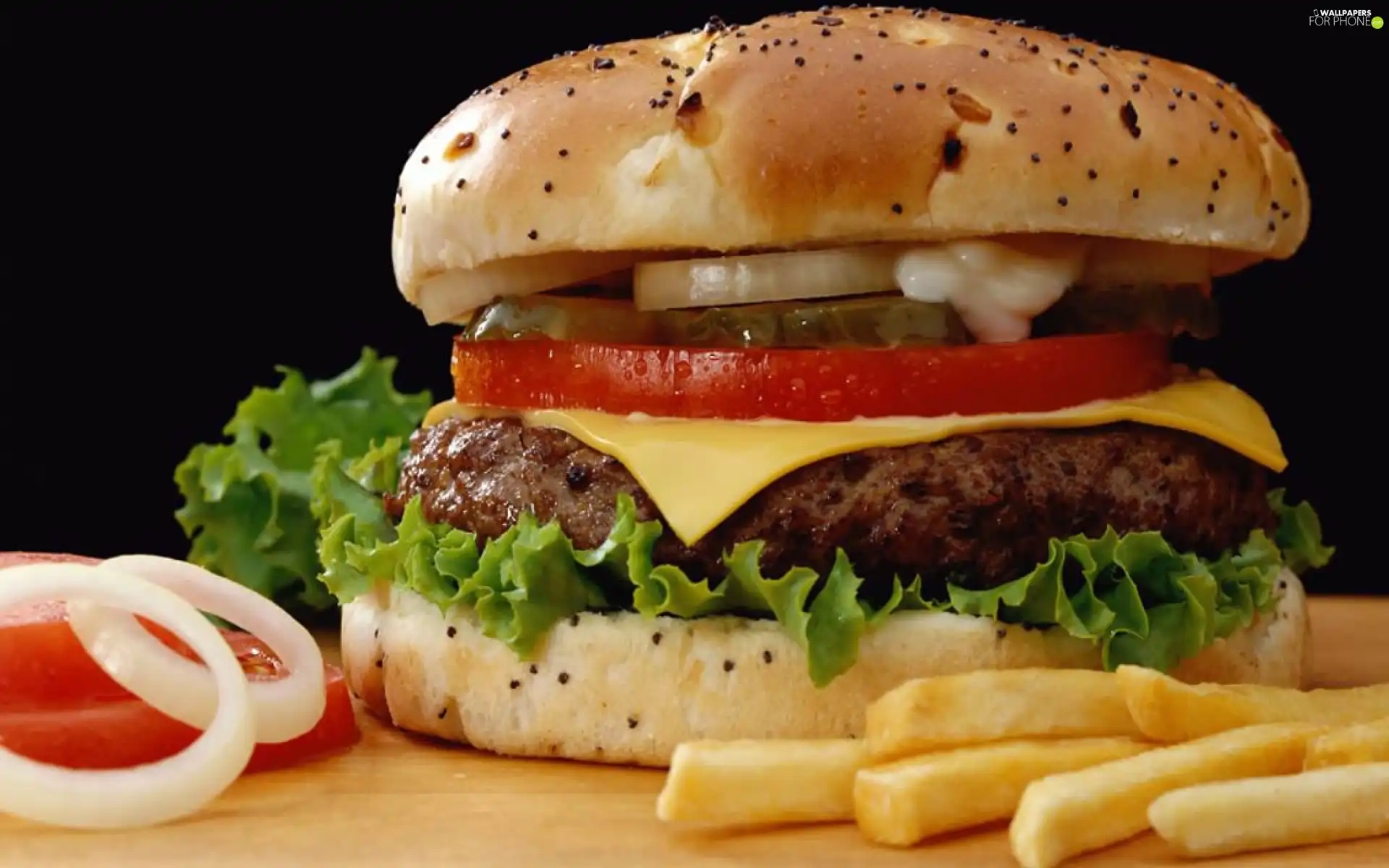 Cheesburger, chips
