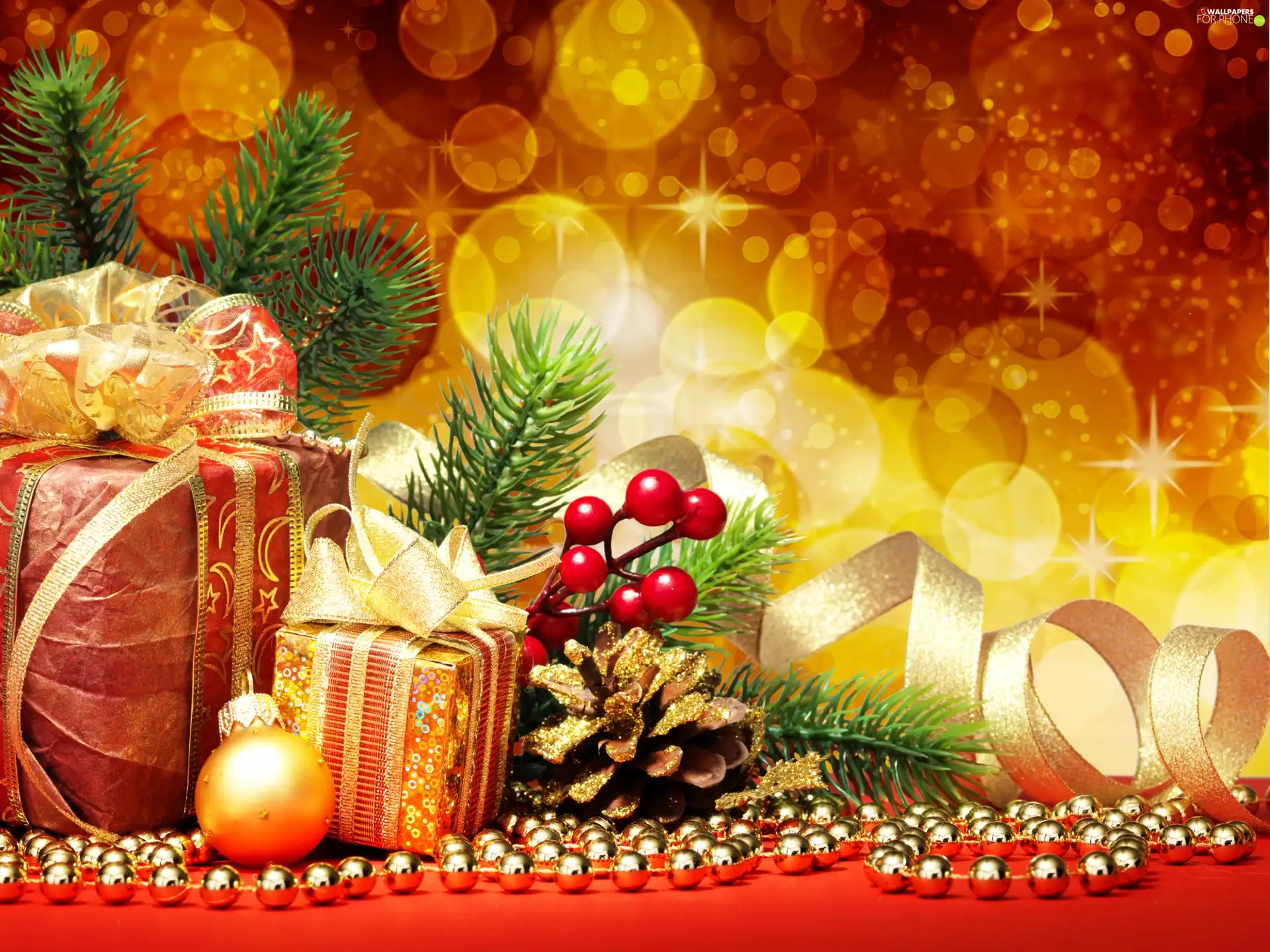 Christmas, gifts, bauble