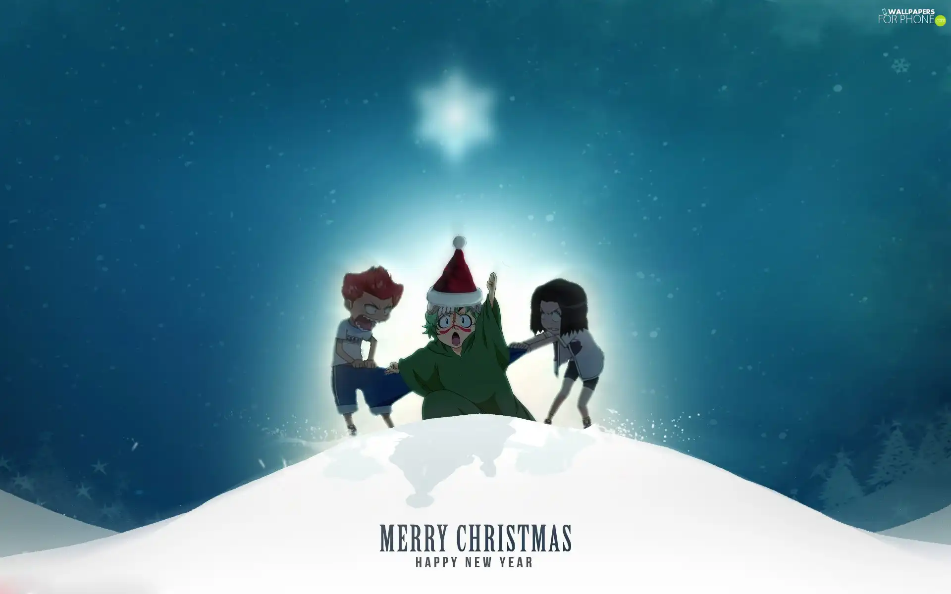 bleach, snow, christmas, Kids