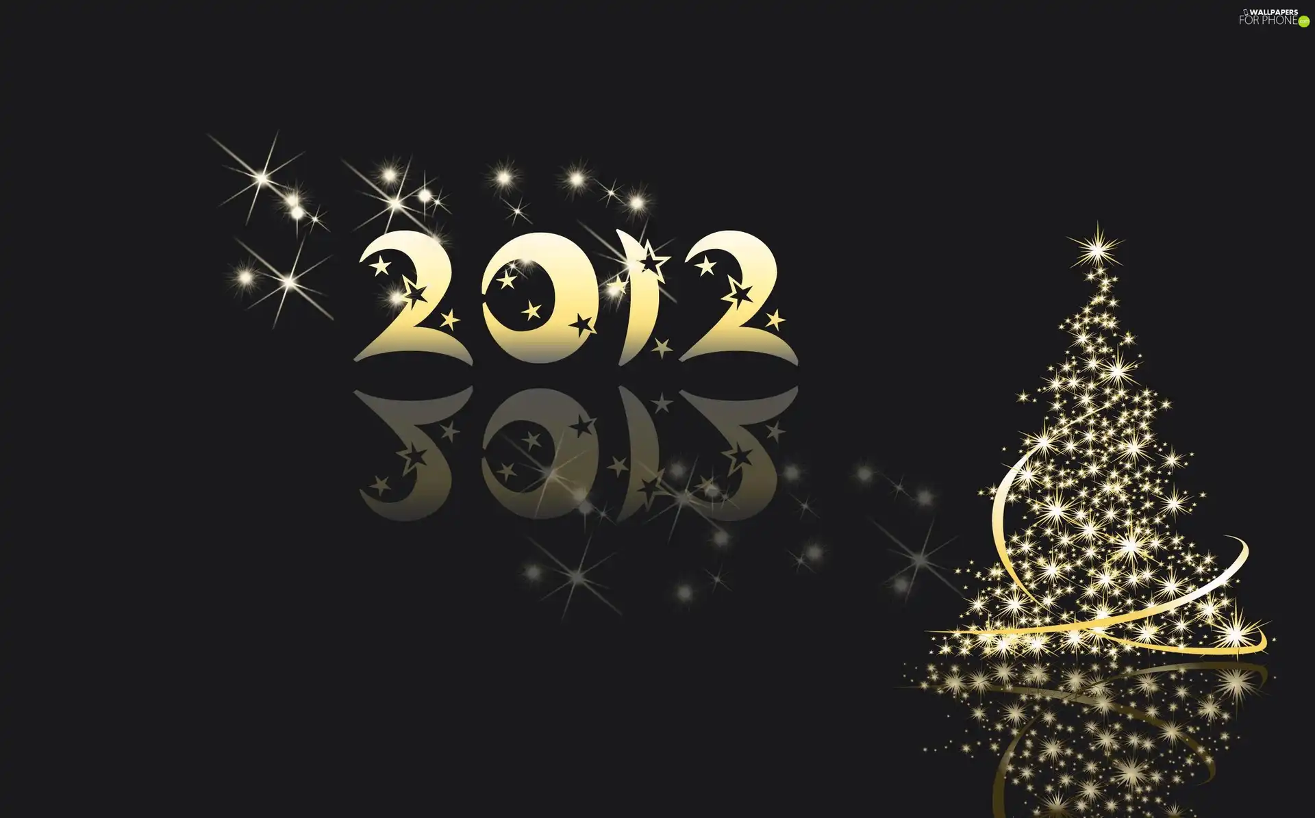 New, 2012, christmas tree, year