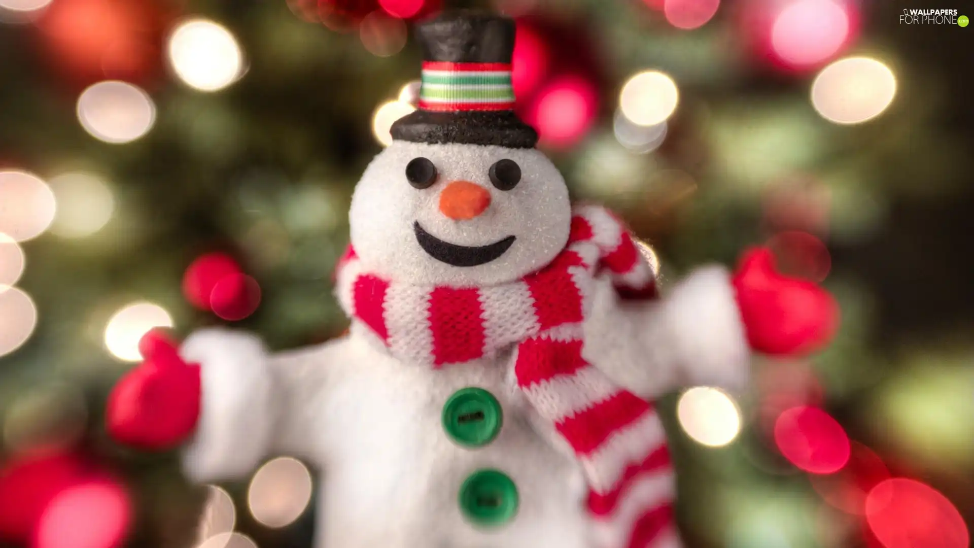 christmas, Snowman, Scarf