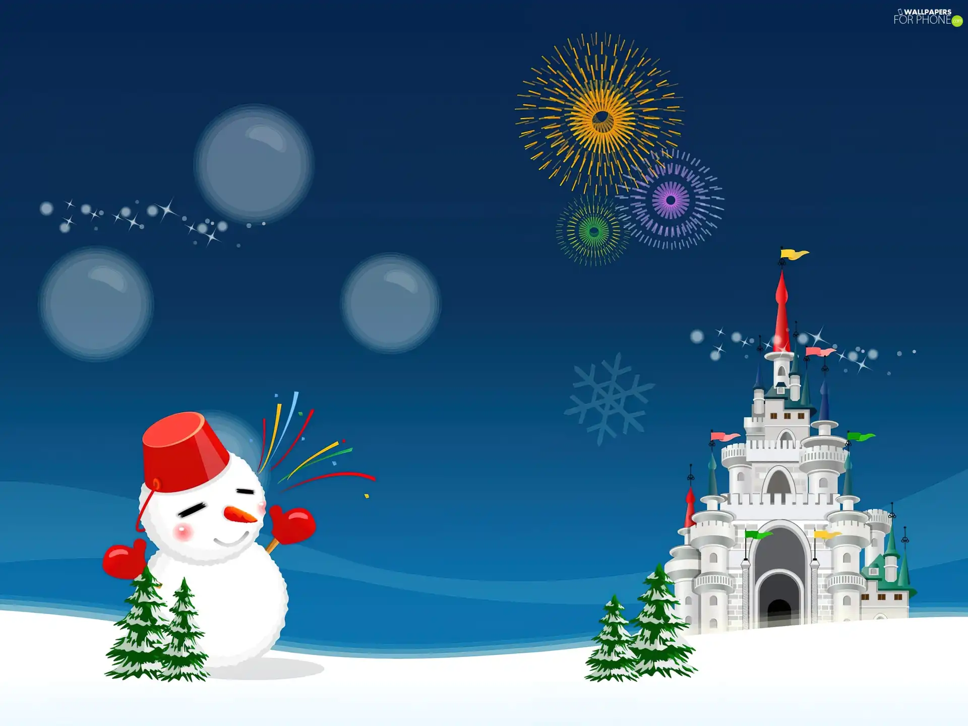christmas, Christmas, Church, Snowman