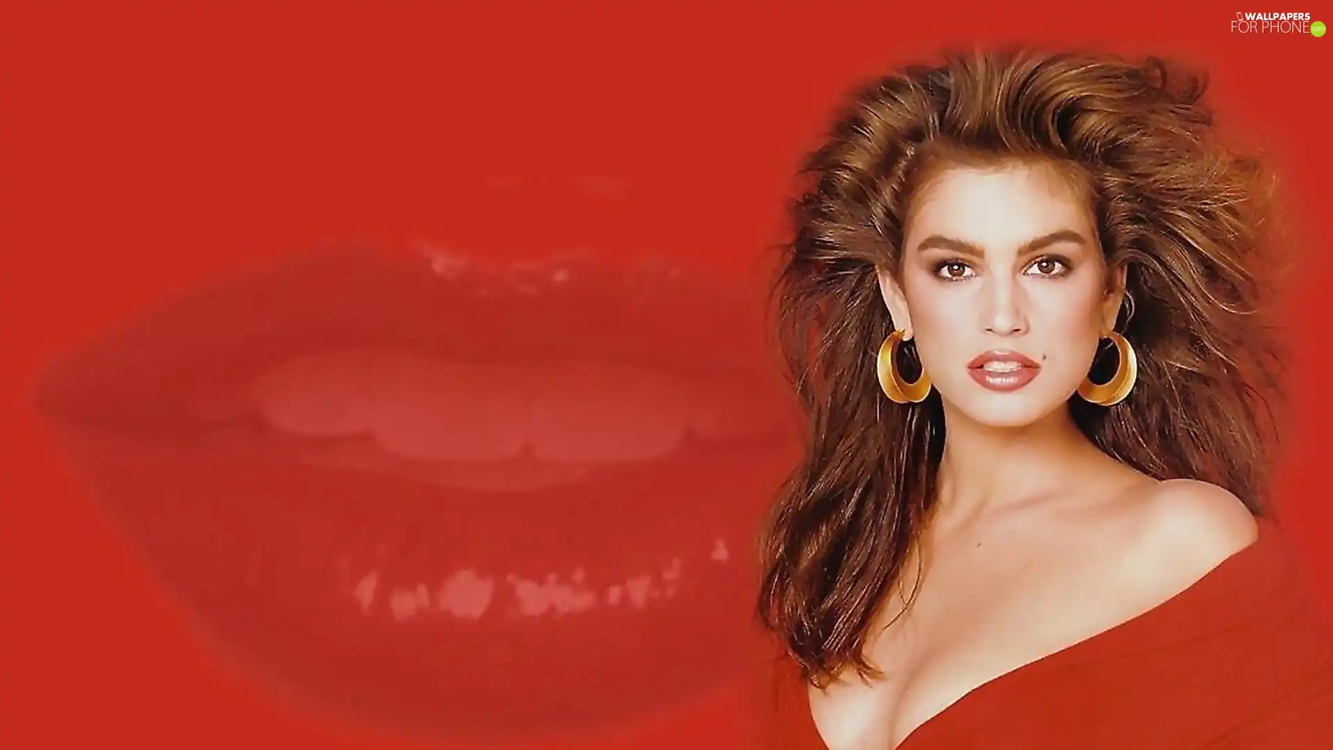 Cindy Crawford, lips