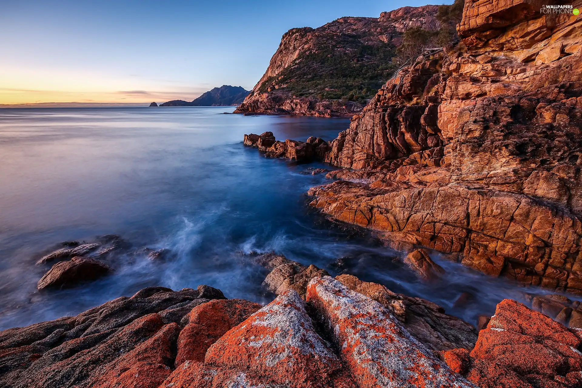 Cliffs, sea, rocks