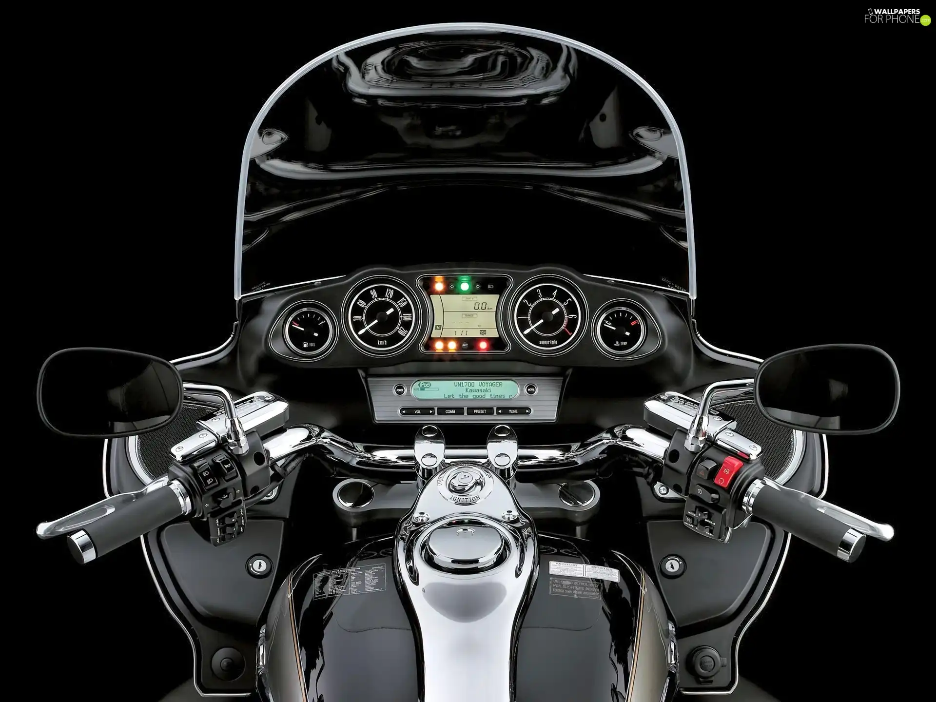 Kawasaki VN 1700 Voyager, clocks