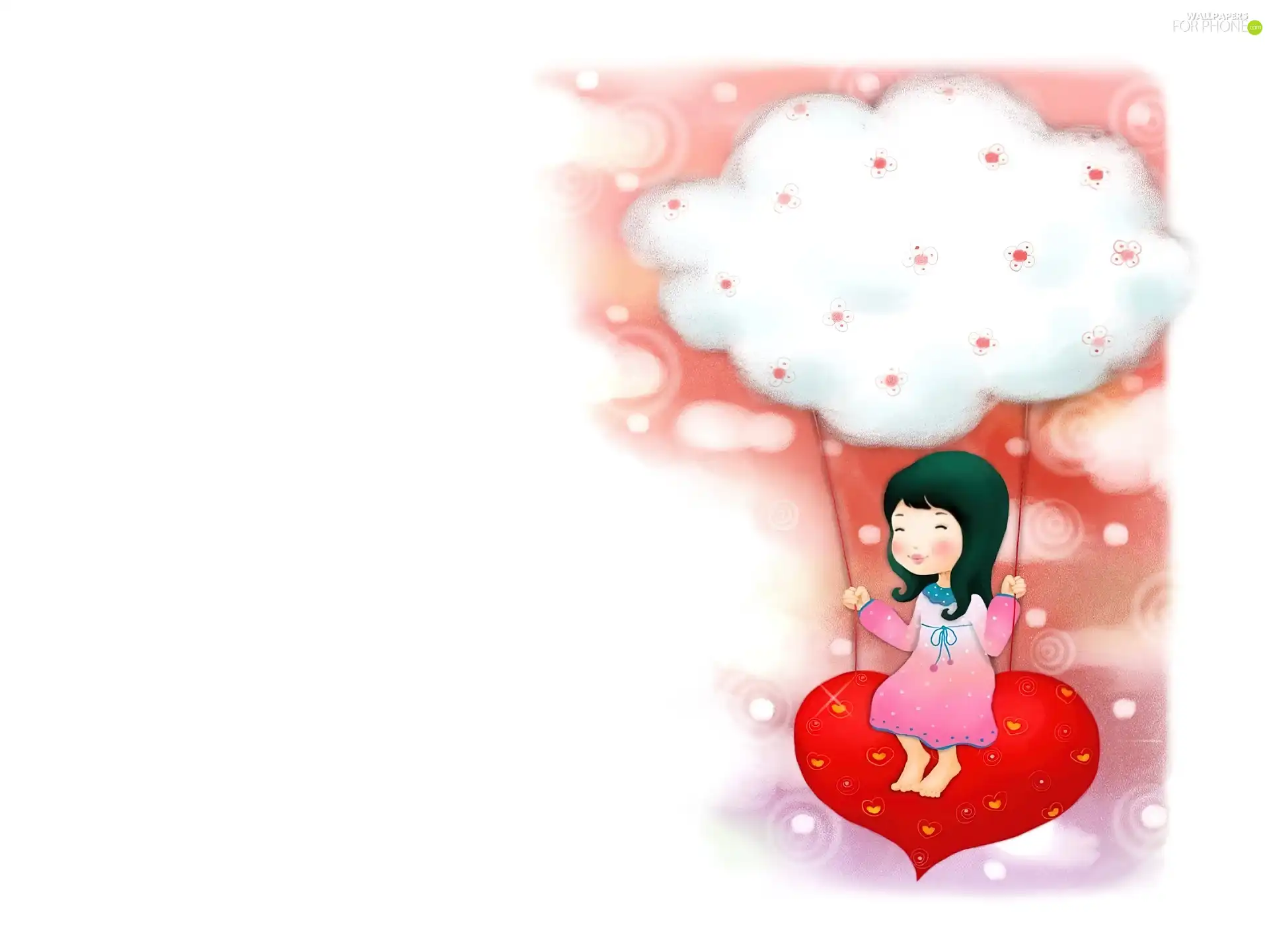 Kid, Heart, Cloud, Swing