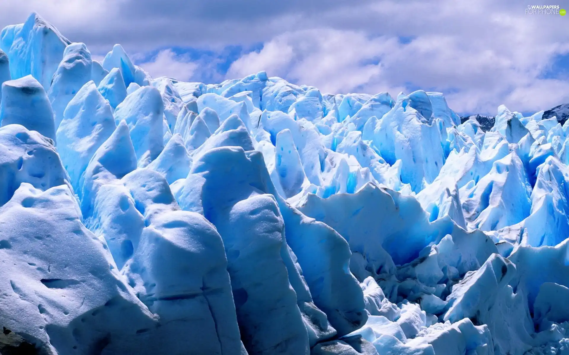 clouds, Mountains, ice