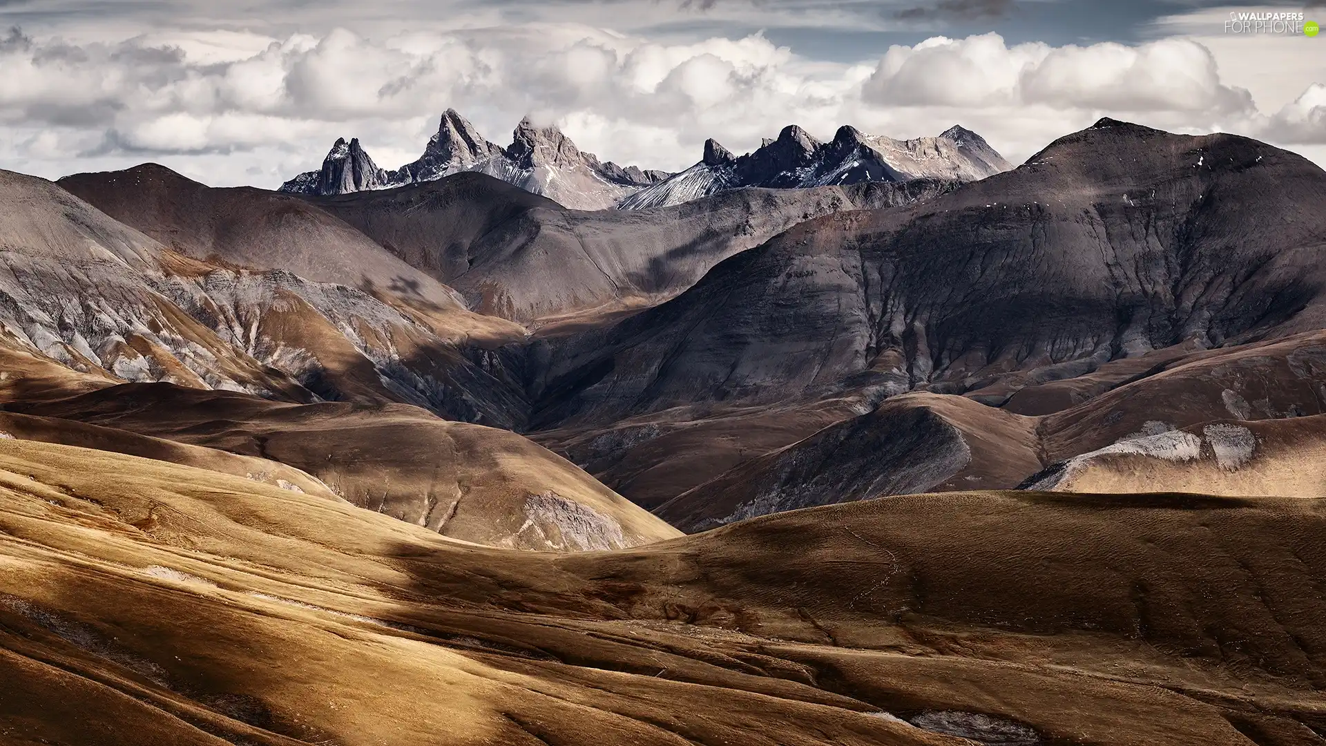 rocks, clouds