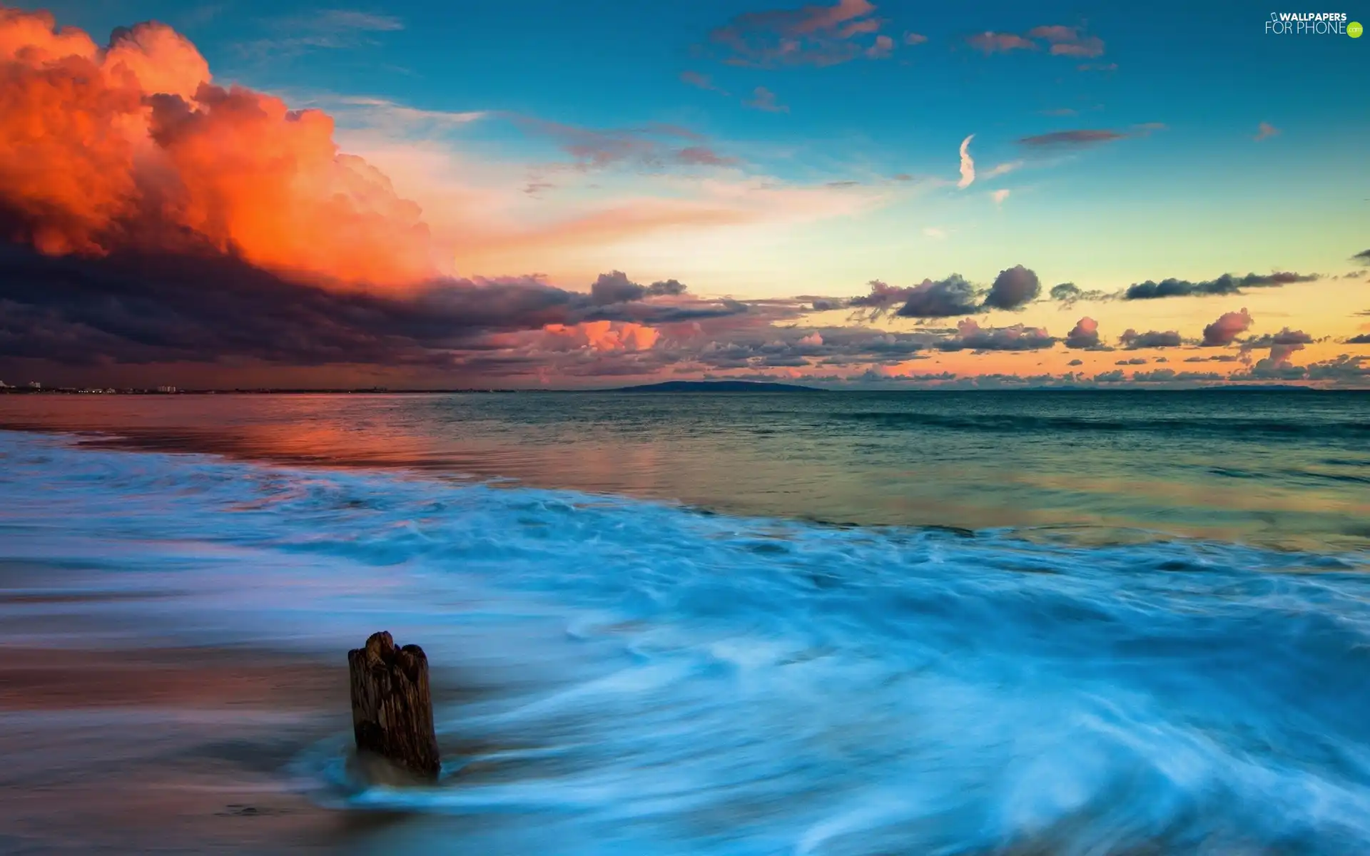 Great Sunsets, sea, clouds