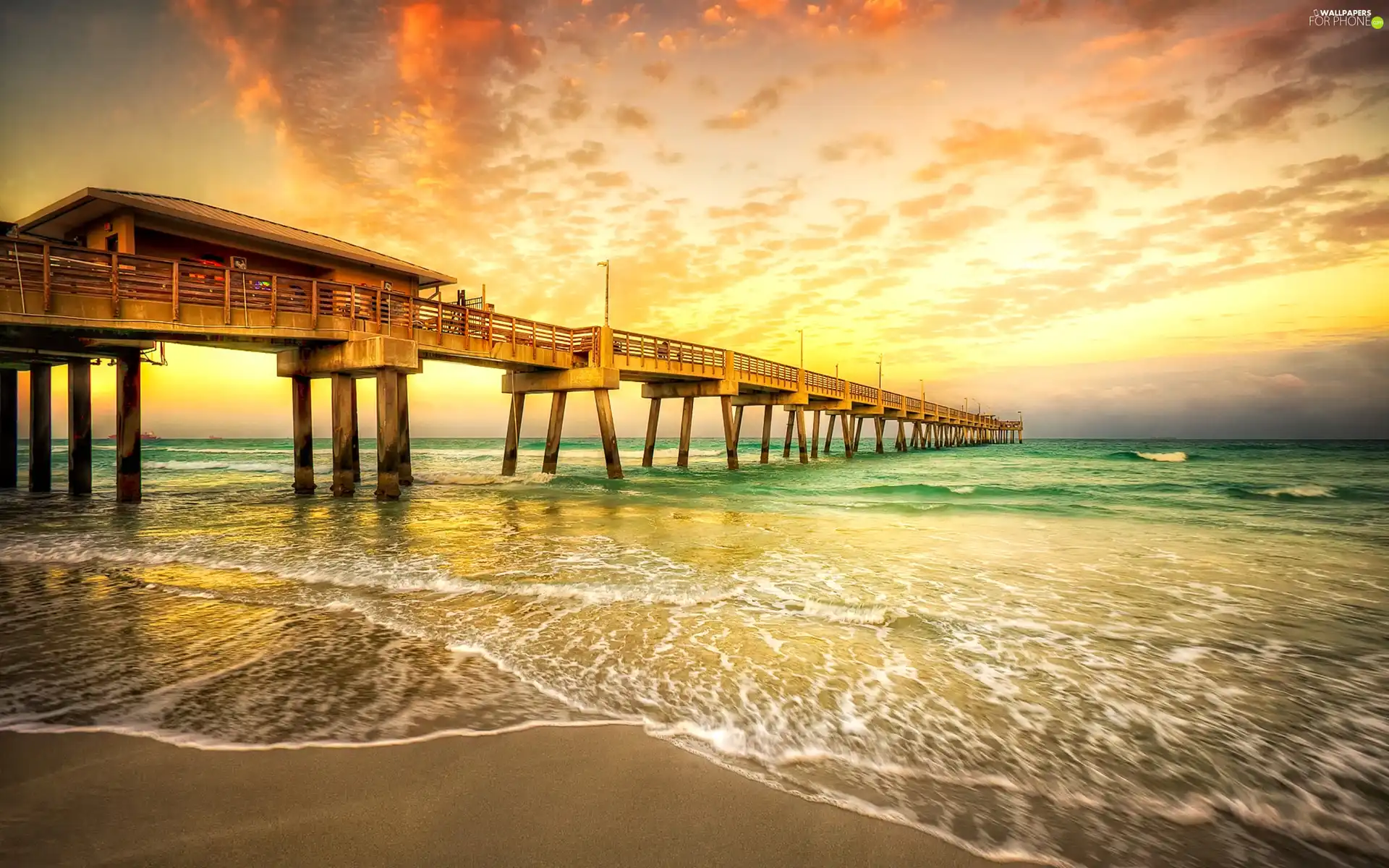coast, pier, sea