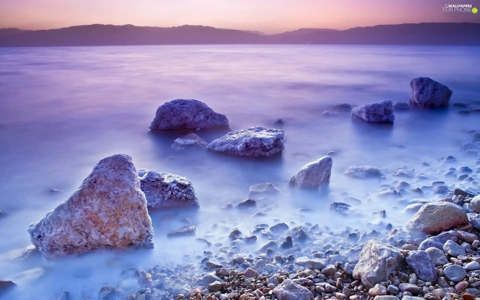 Coast, sea, Stones