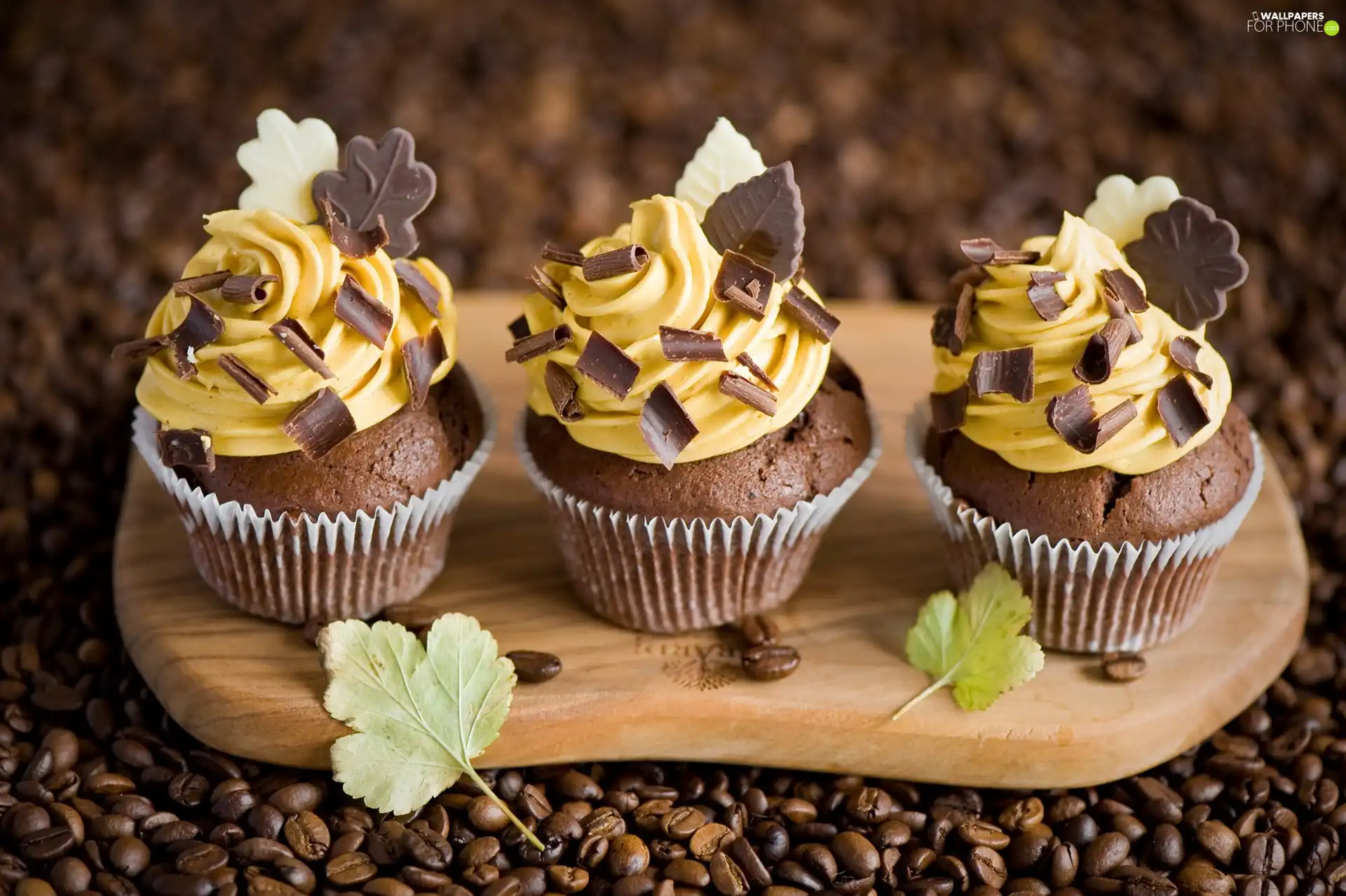 coffee, Tray, Muffins, grains, Three