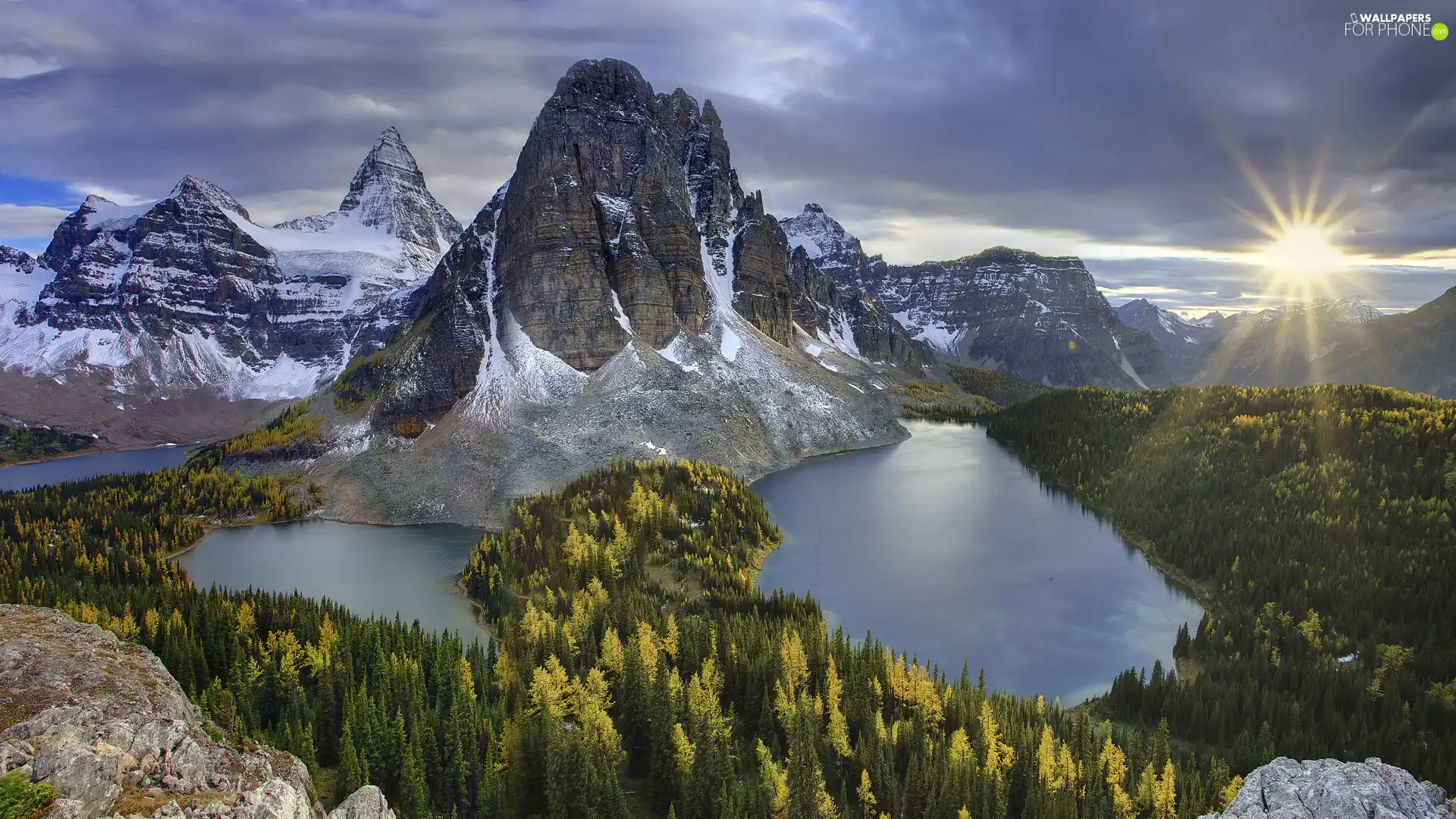 Mountains, woods, Colombia, lakes