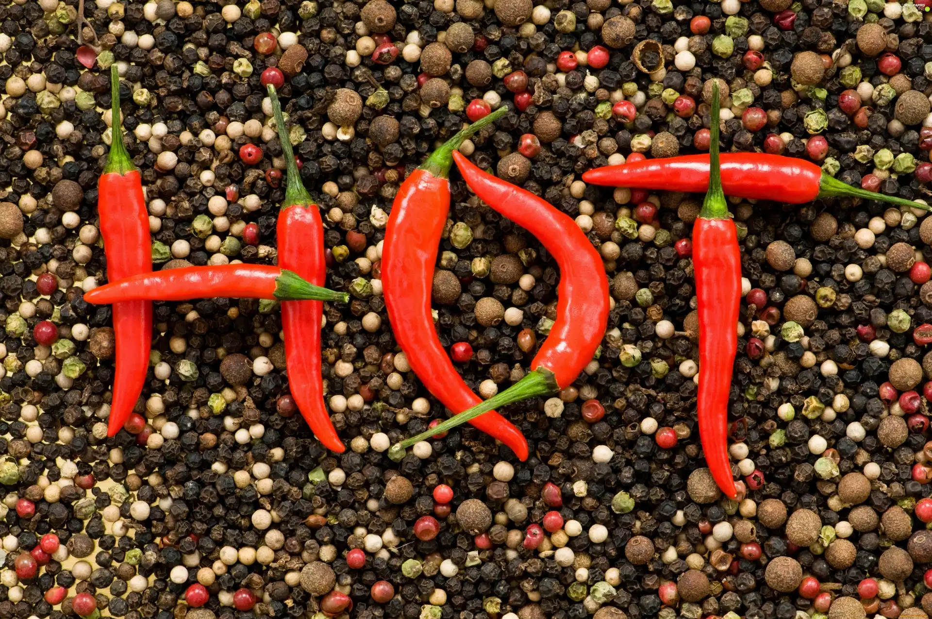 color, pepper, pepper, Chili, Hot