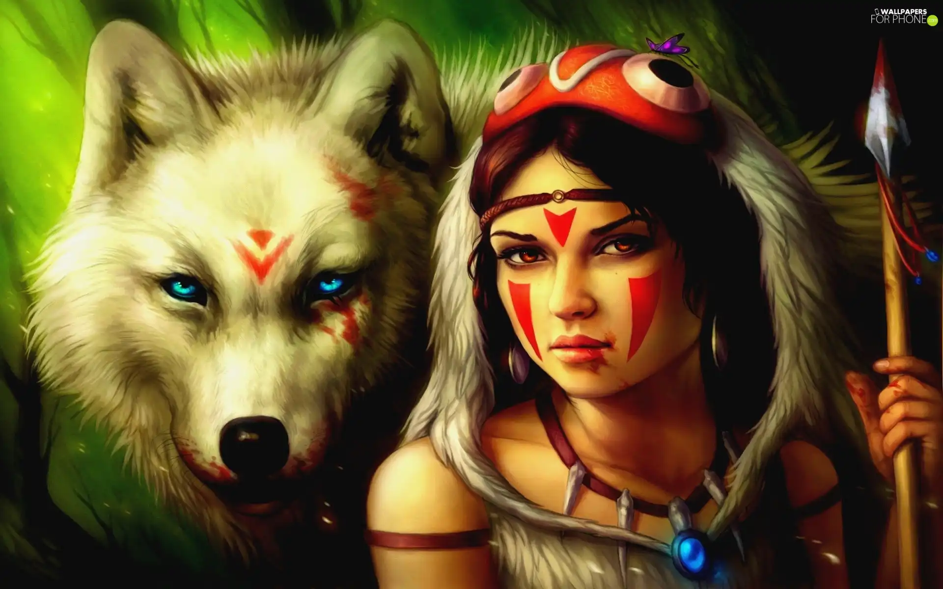 Colours, girl, Wolf