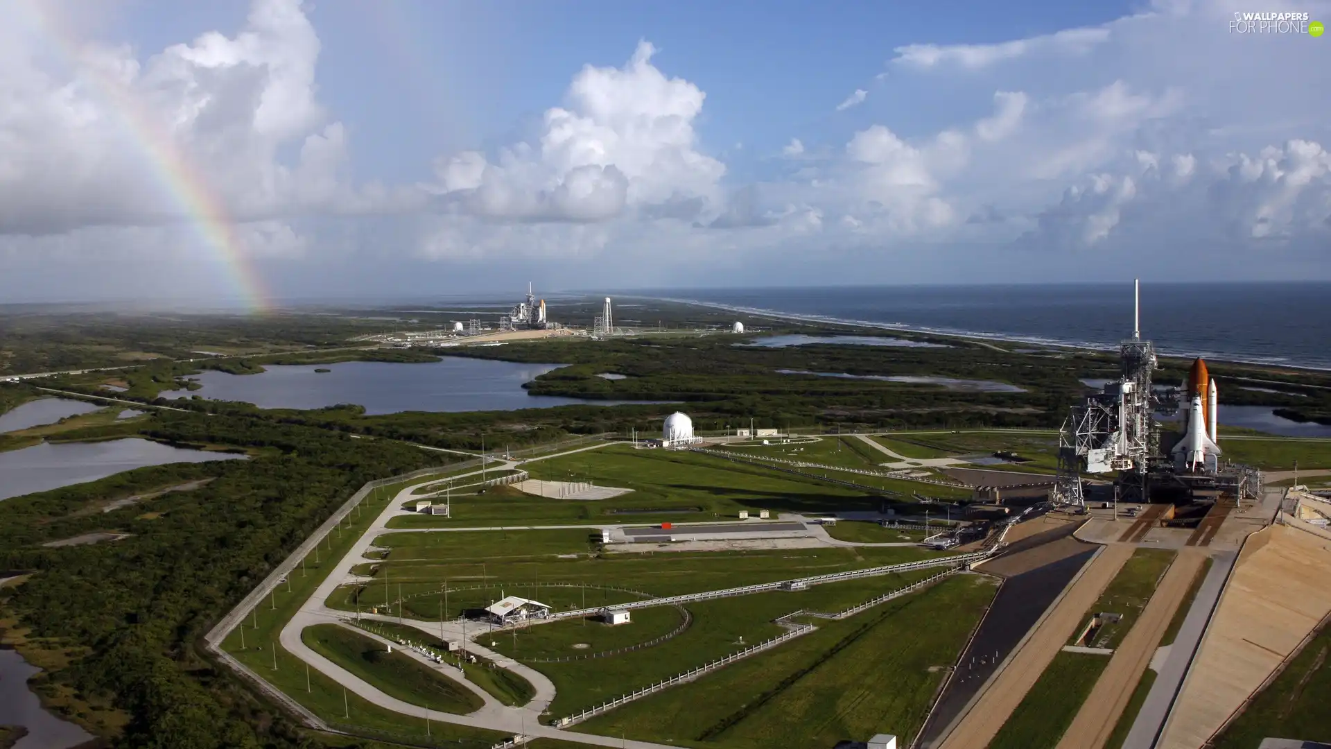 cosmic, Great Rainbows, NASA, ferry, Base