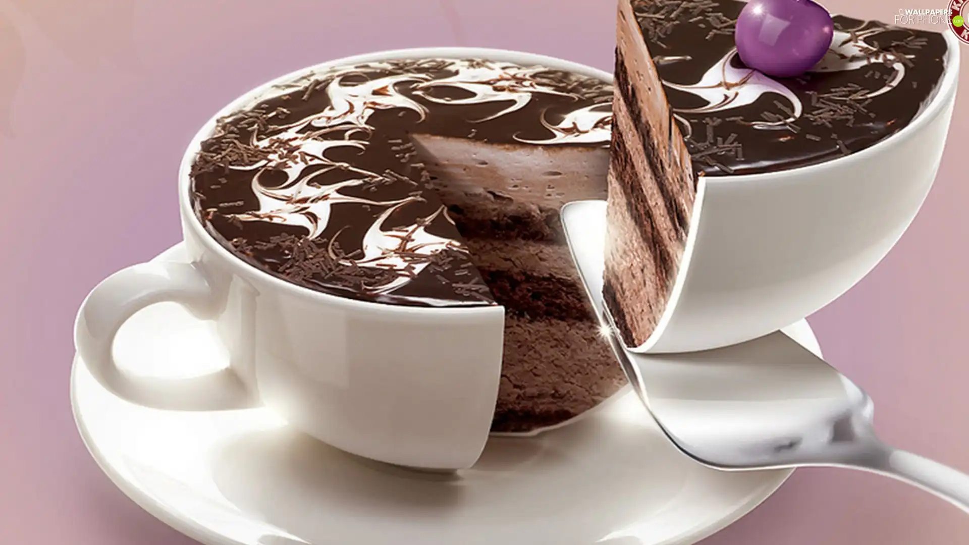 cup, coffee, cake