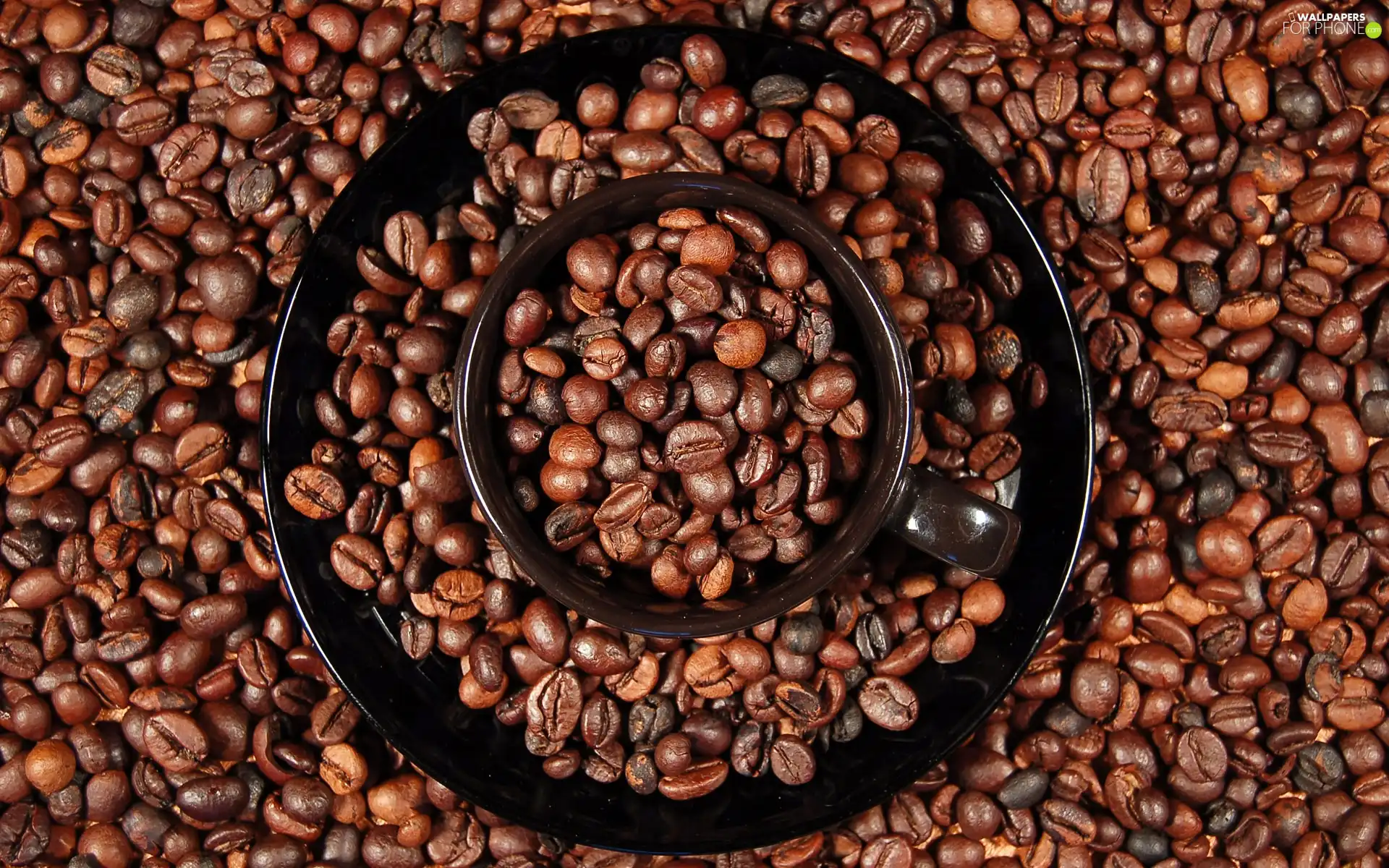 cup, pebbles, coffee