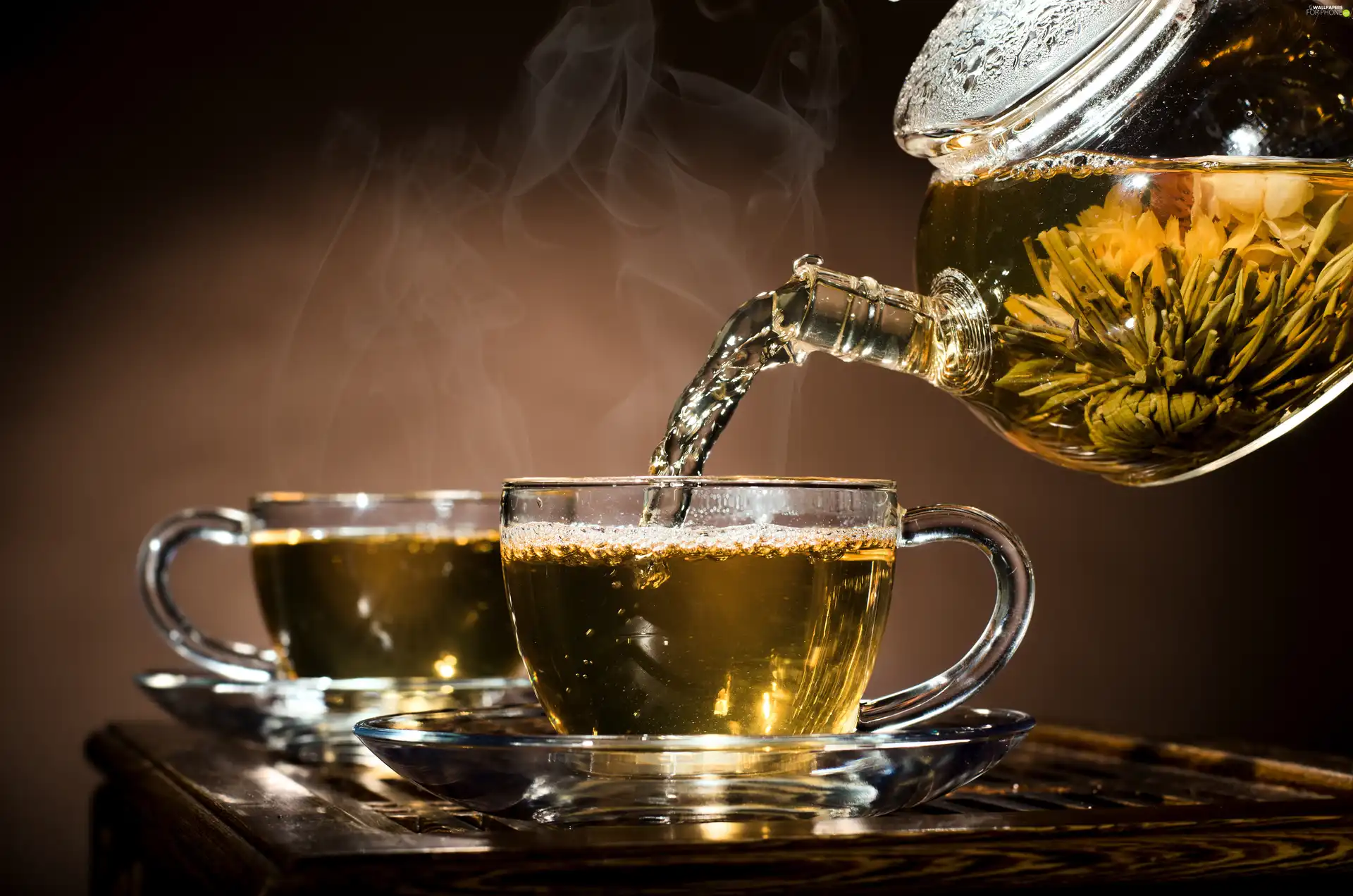 Cups, tea, saucers