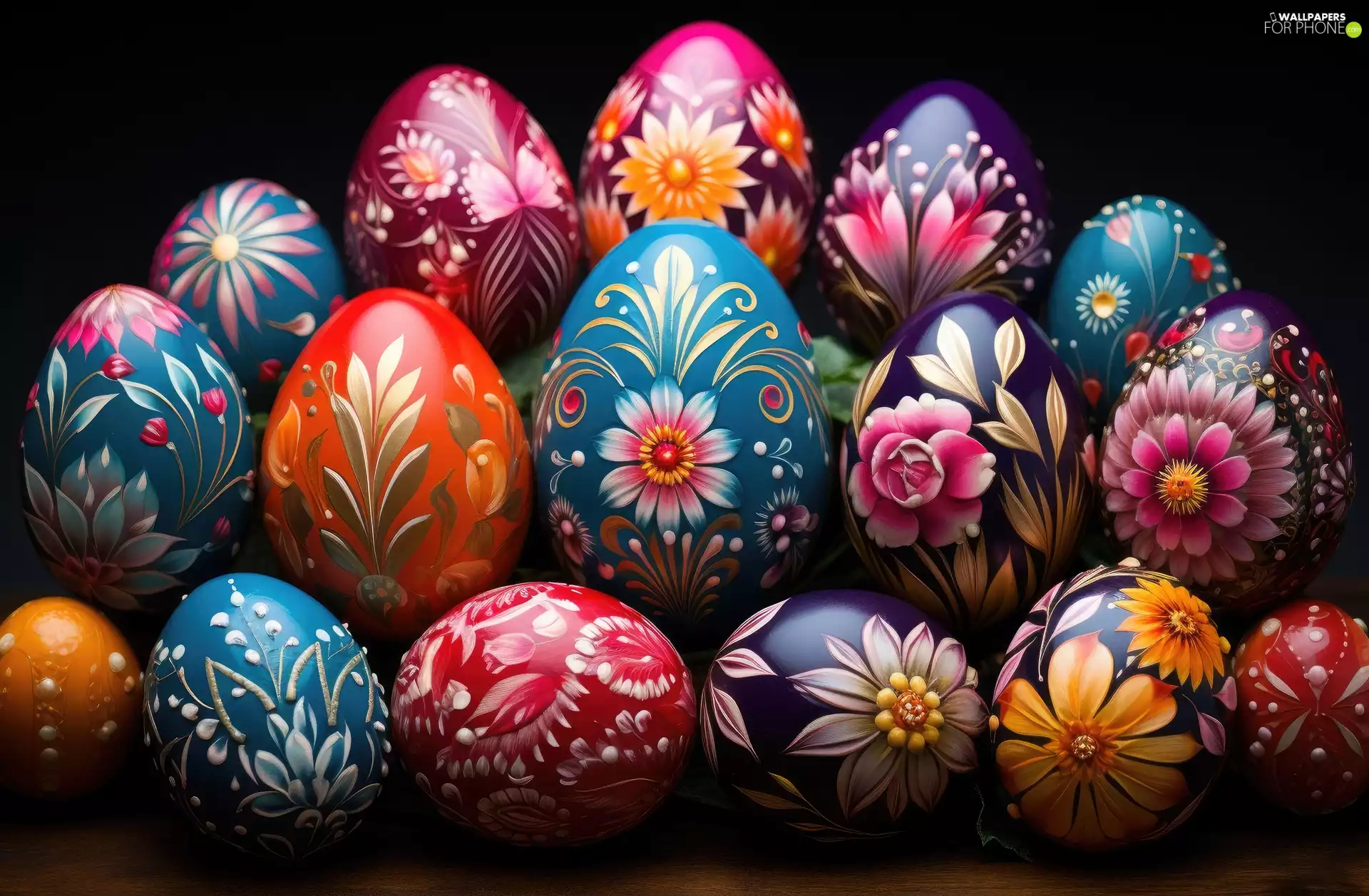 eggs, eggs, background, Decorated, Easter, Black, Ai