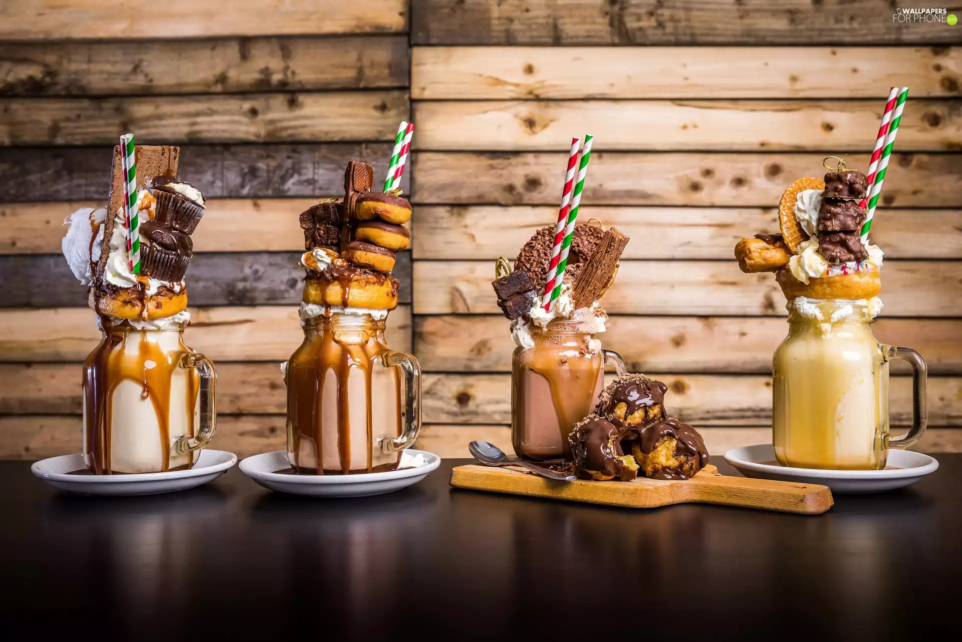 chocolate, dessert, Jars, Cookies, straws