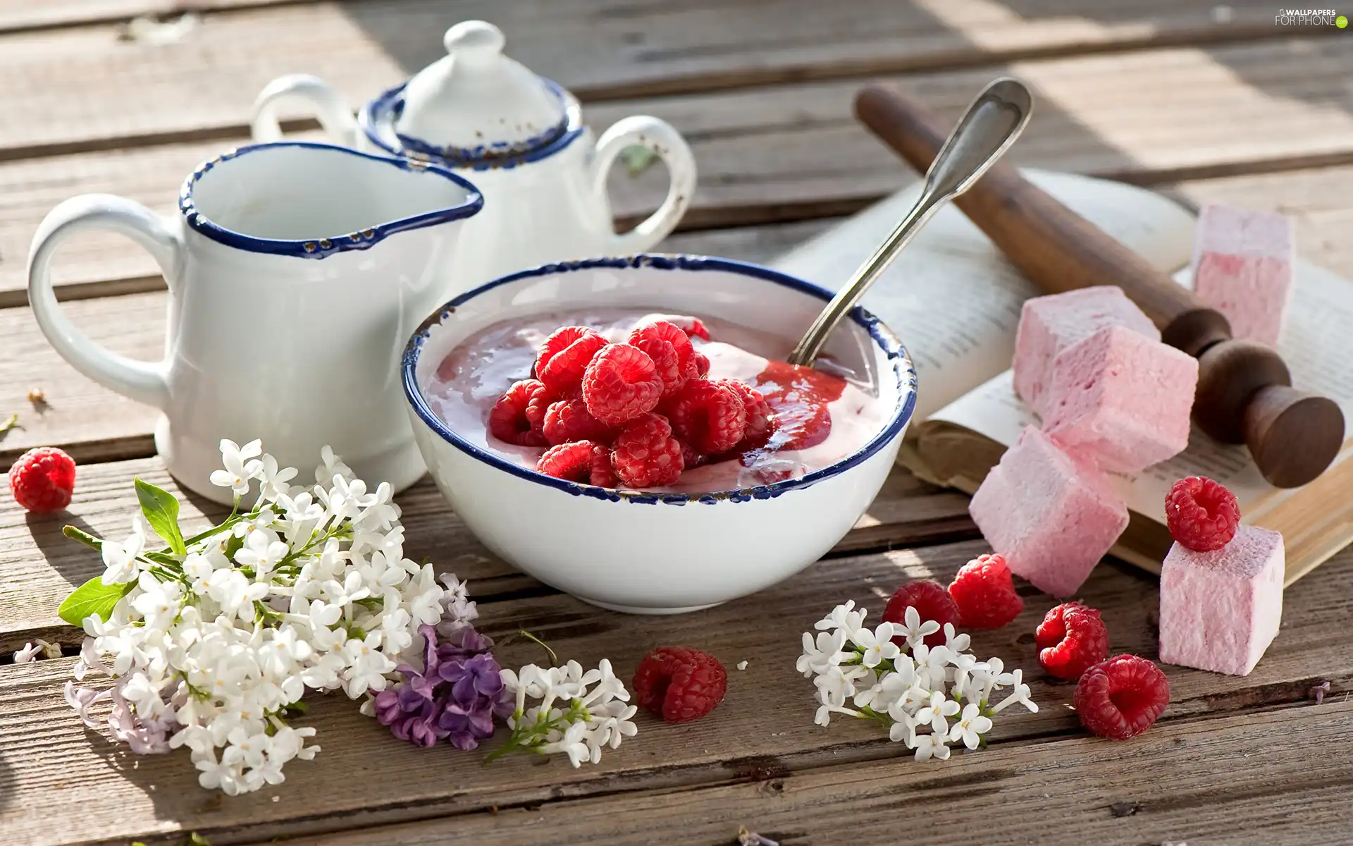 raspberries, Foams, without, dessert