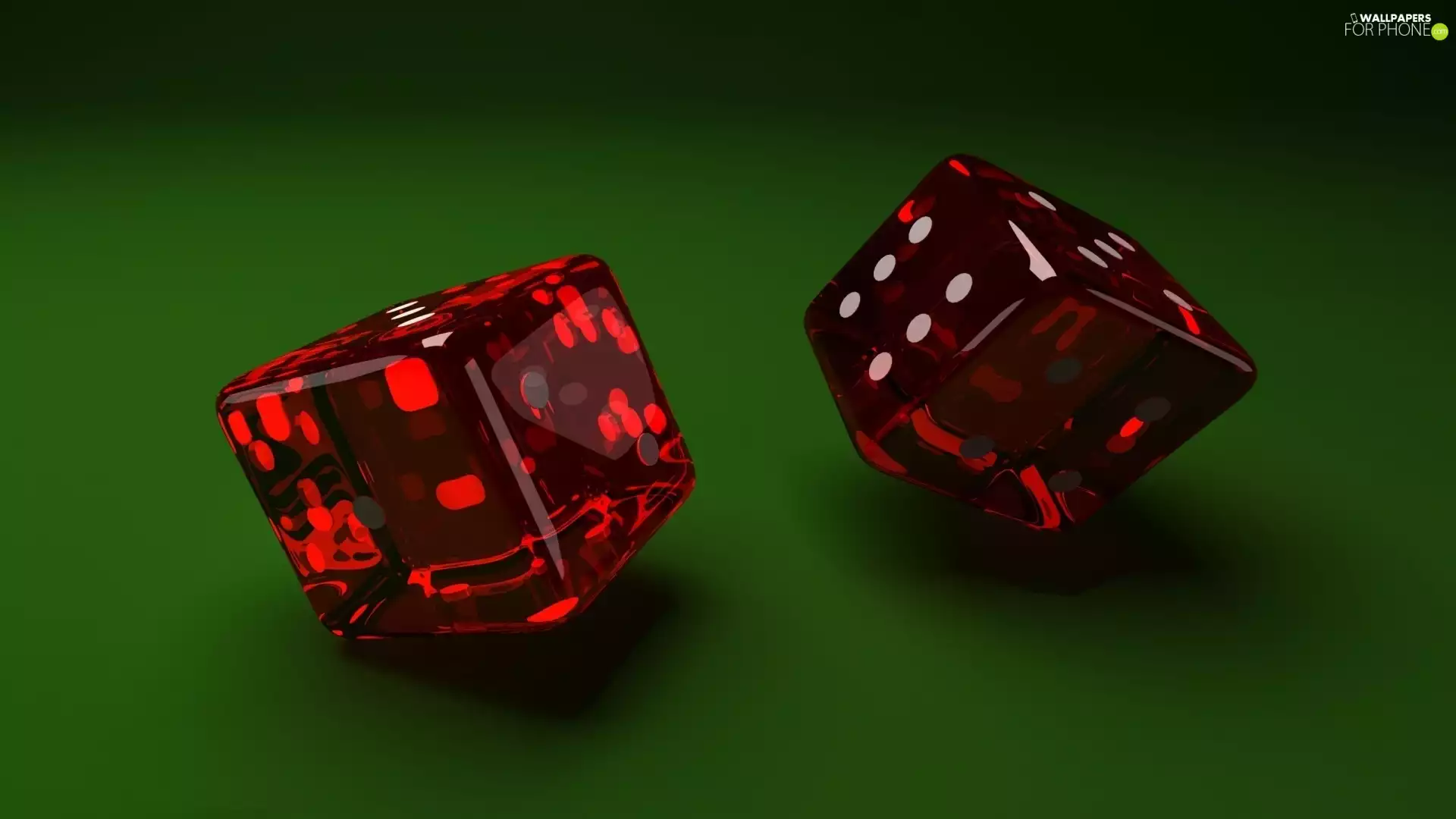 Dices, Two, Red