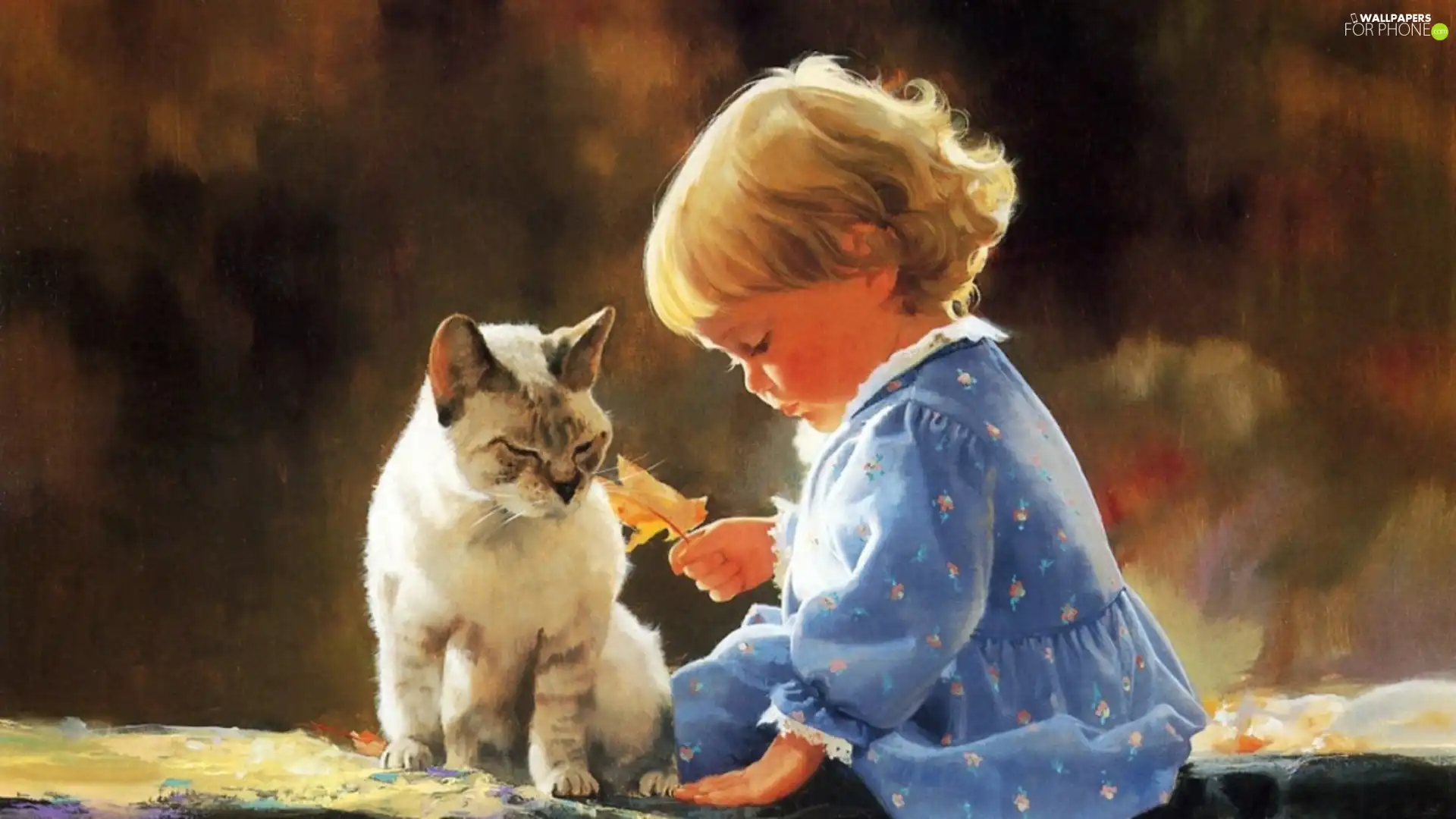Kid, Leaf, Donald Zolan, cat