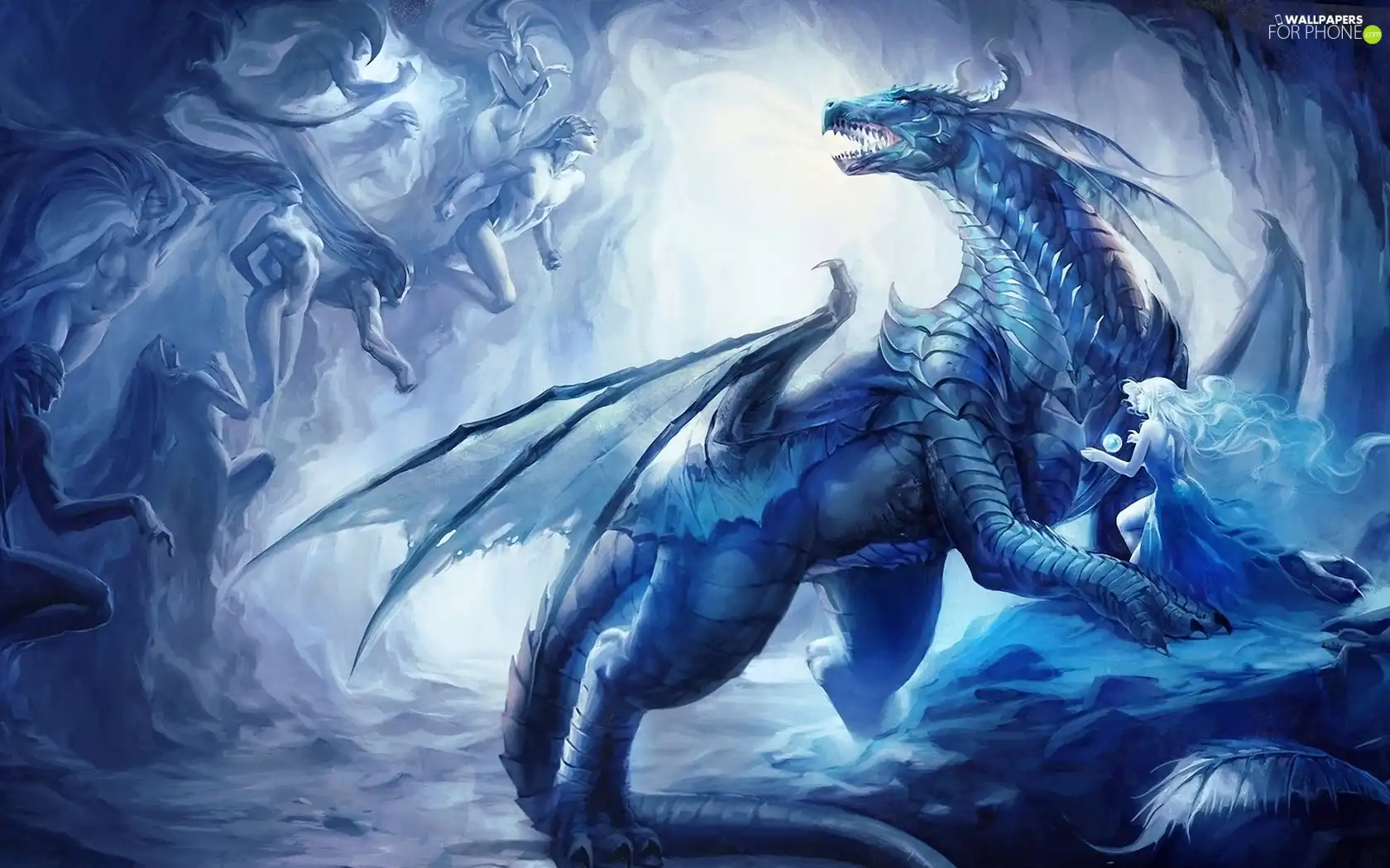 blue, Dragon