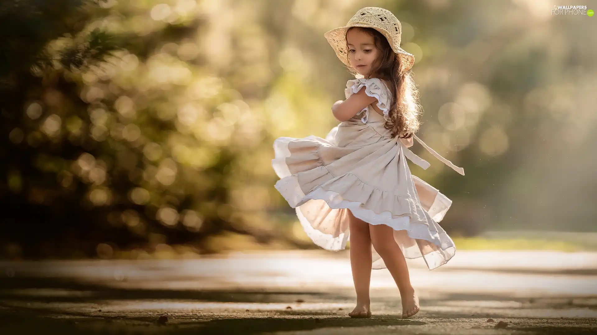 dress, girl, Hat