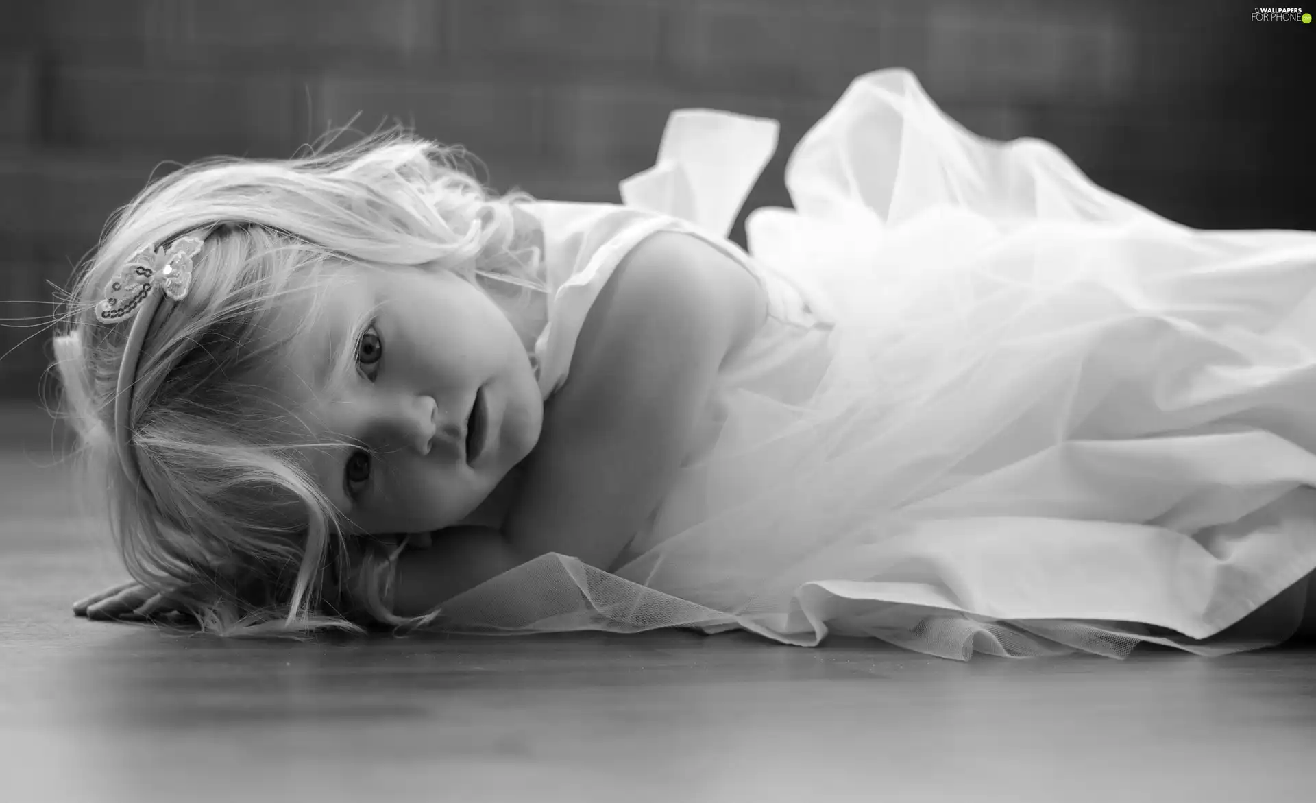 dress, girl, White