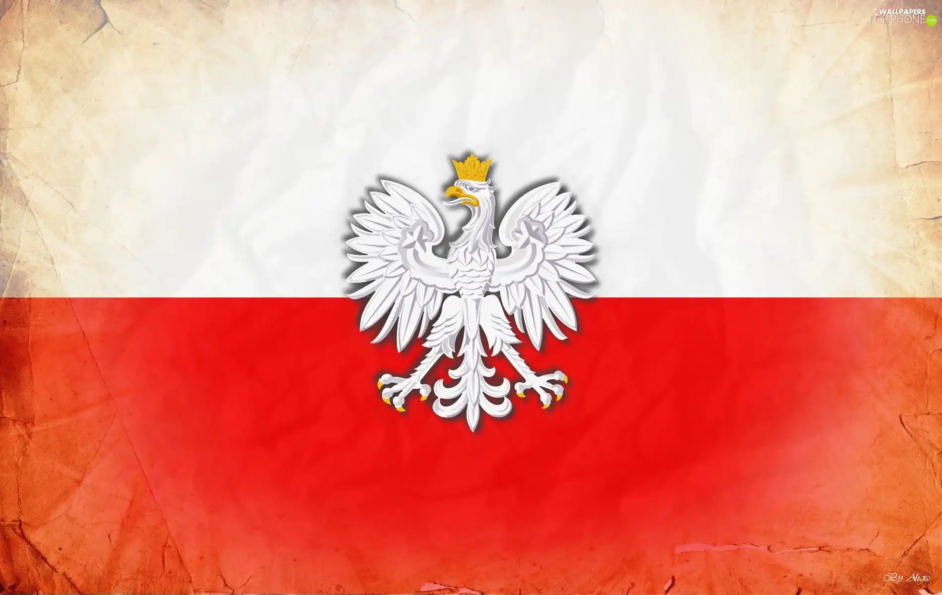 emblem, Poland, flag - For phone wallpapers: 1900x1200