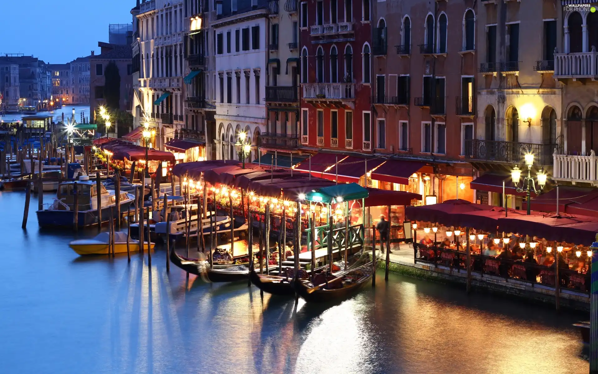 evening, Venice, boats