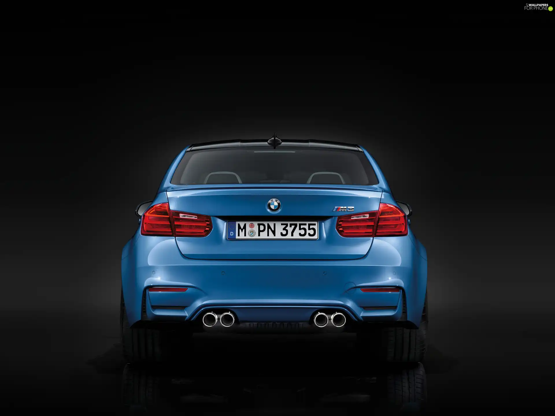 Blue, Back, Exhaust Pipes, BMW M3