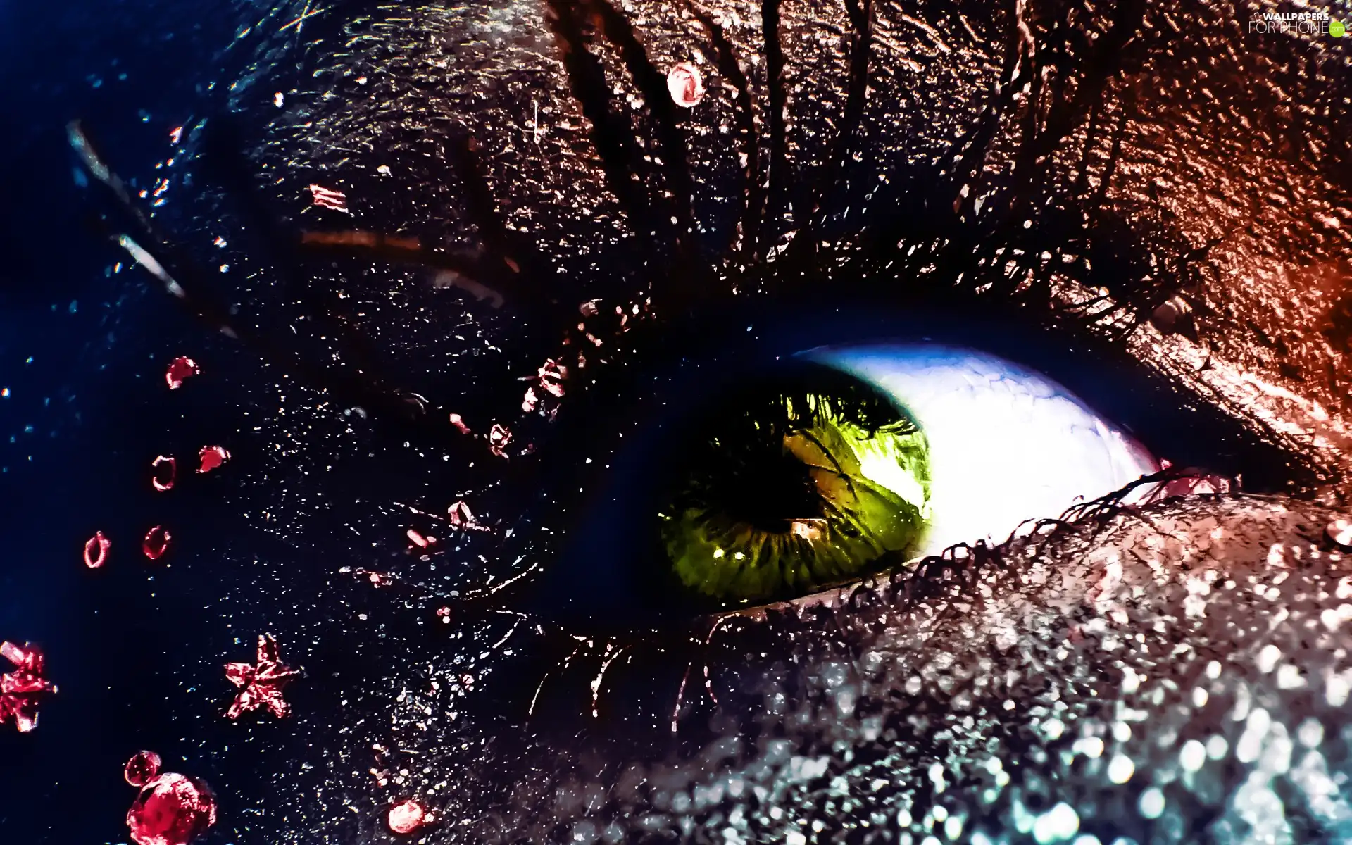 characterization, green ones, eye