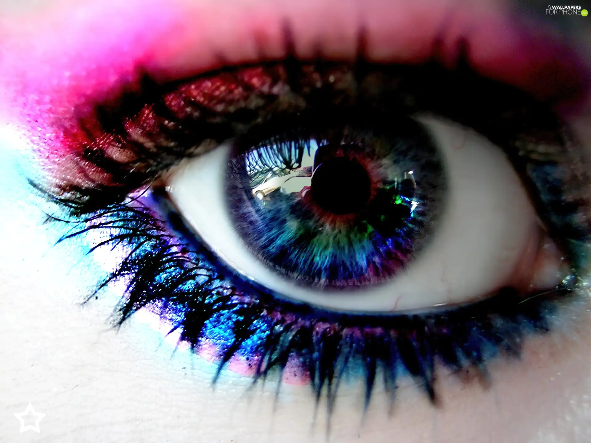 make-up, color, eye