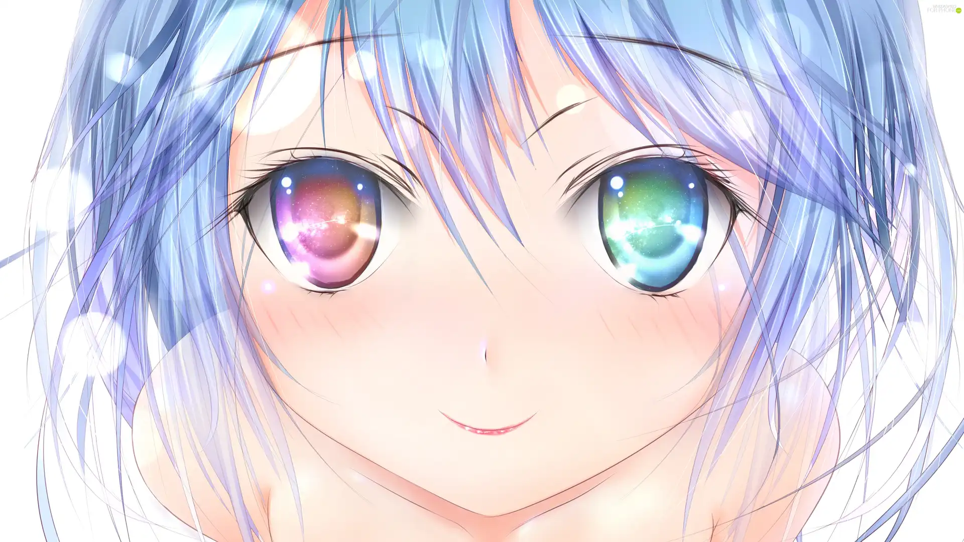 Eyes, girl, color
