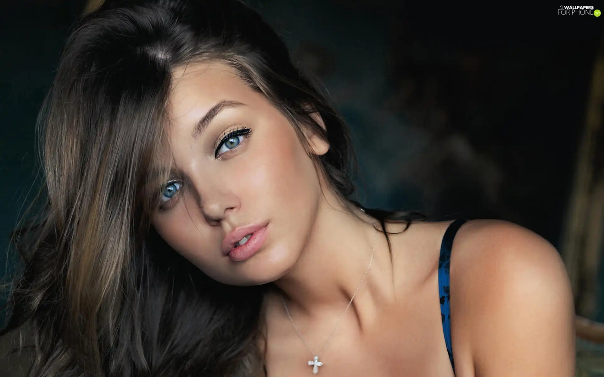 pretty, face, Eyes, girl